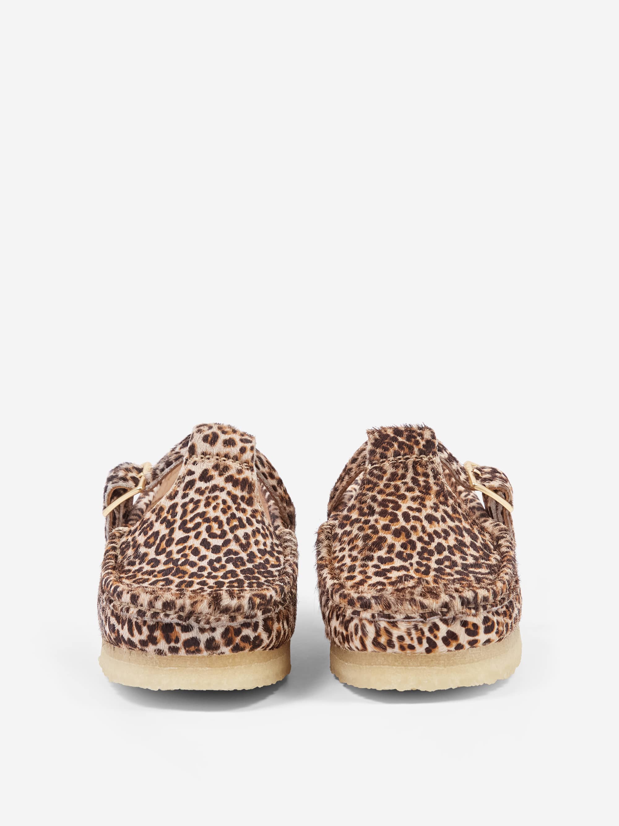 Clarks Originals Wallabee T-Bar W - Leopard Print - Image 4
