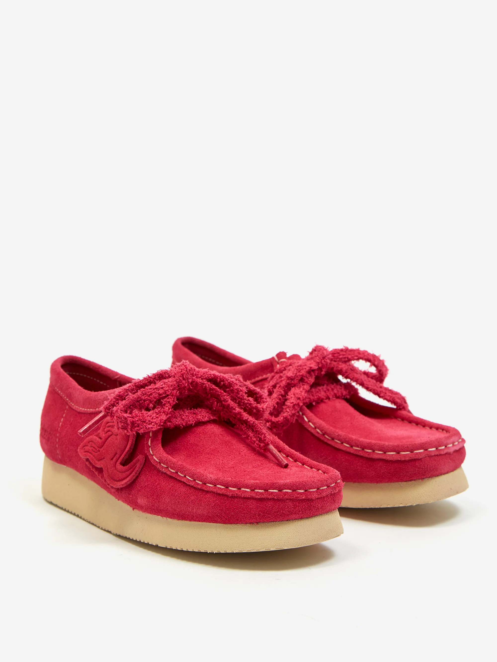 Clarks Orignals Wallabee - Bright Pink Suede - Image 2