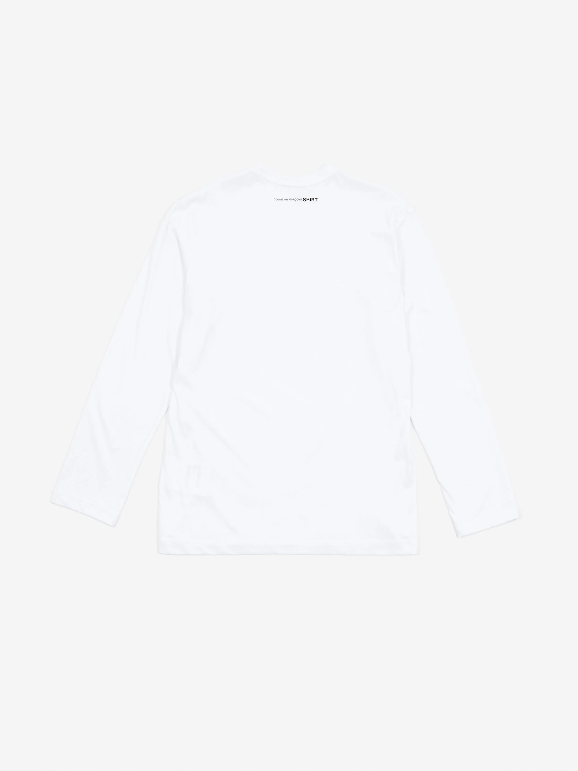 Comme des Garçons Shirt Logo Longsleeve T-Shirt - White - Image 3