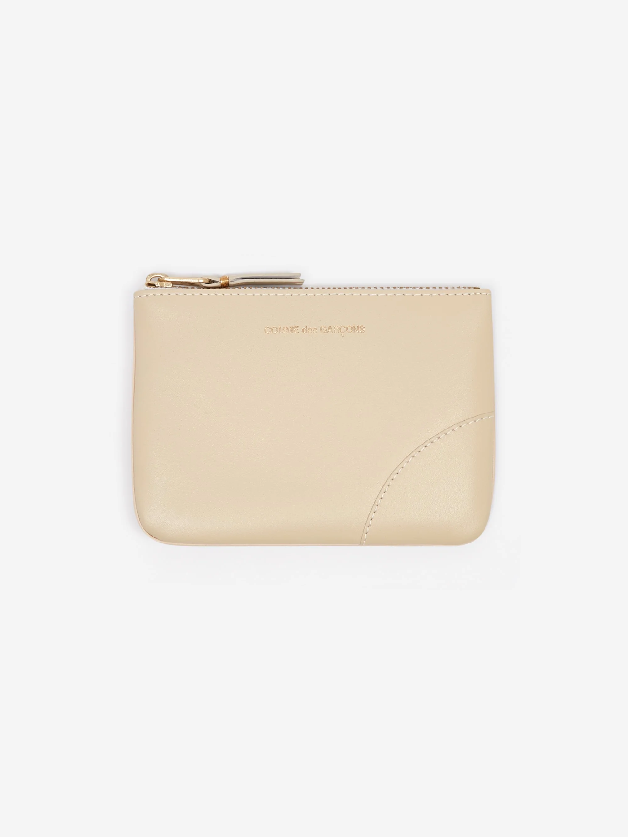 Comme des Garçons Wallet - Classic Leather Zip Pouch SA8100 - Off-White