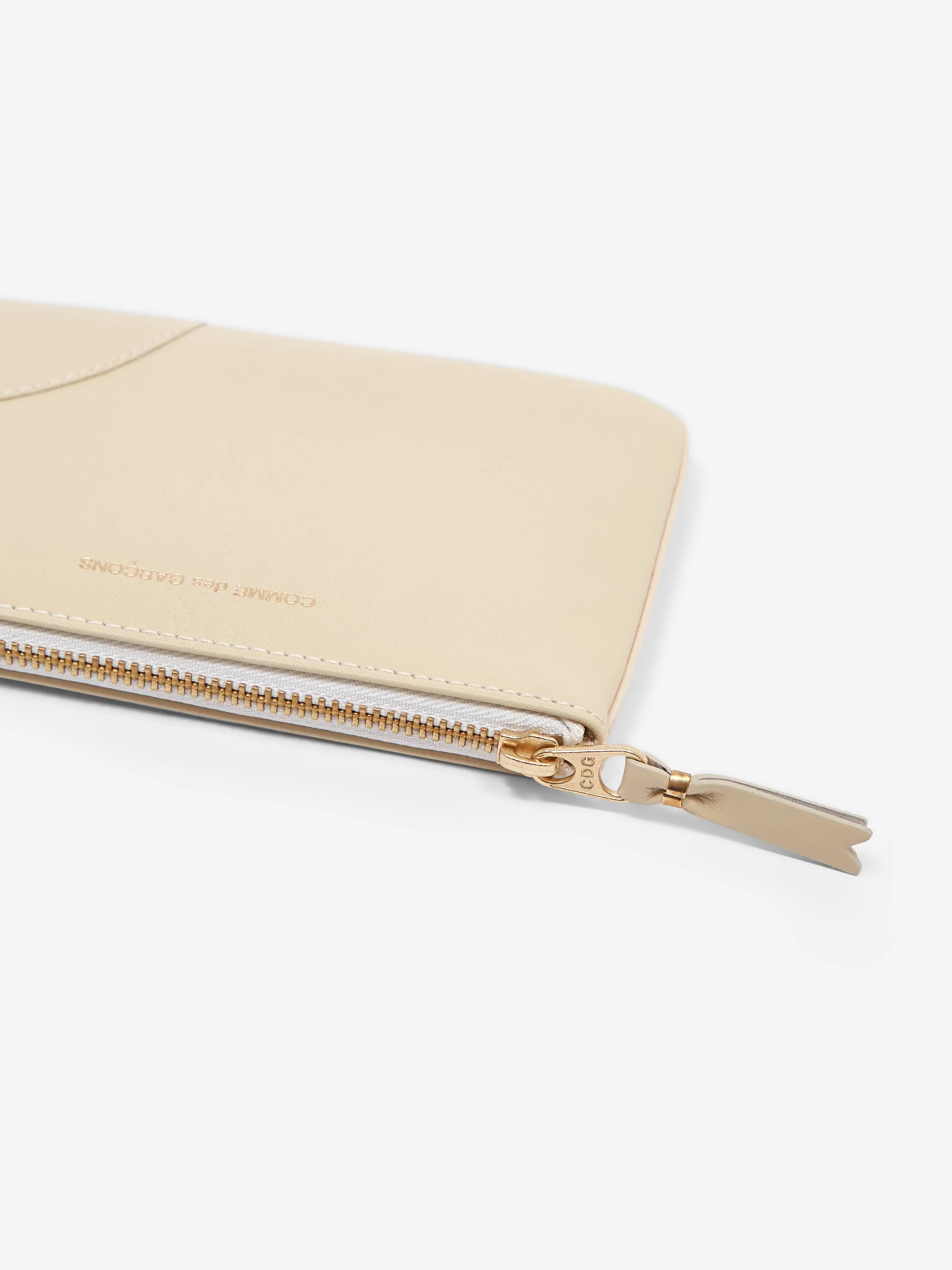 Comme des Garçons Wallet - Classic Leather Zip Pouch SA8100 - Off-White - Image 3