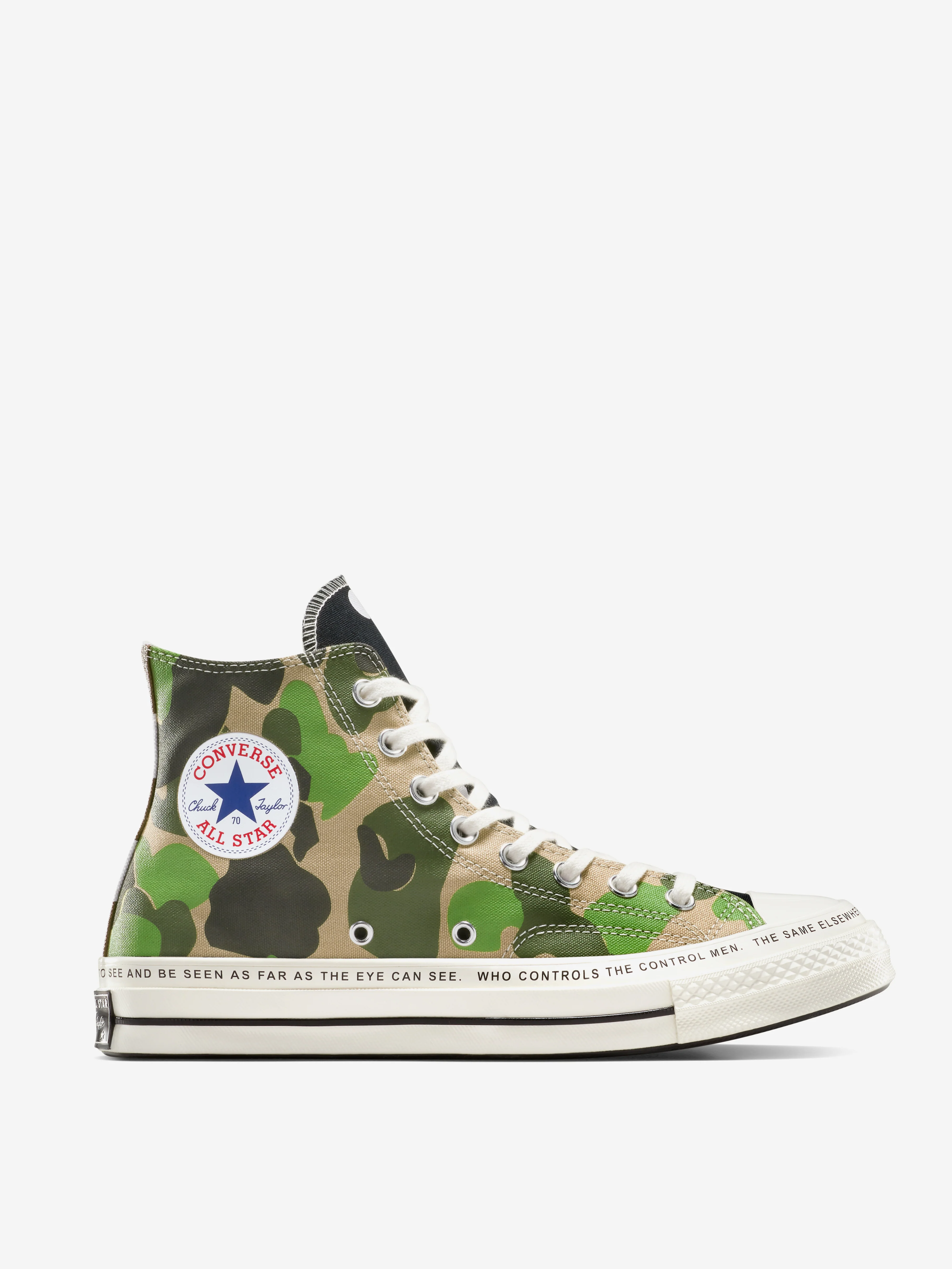 Converse x Brain Dead Chuck 70 - Egret/Black/Multi - Image 4