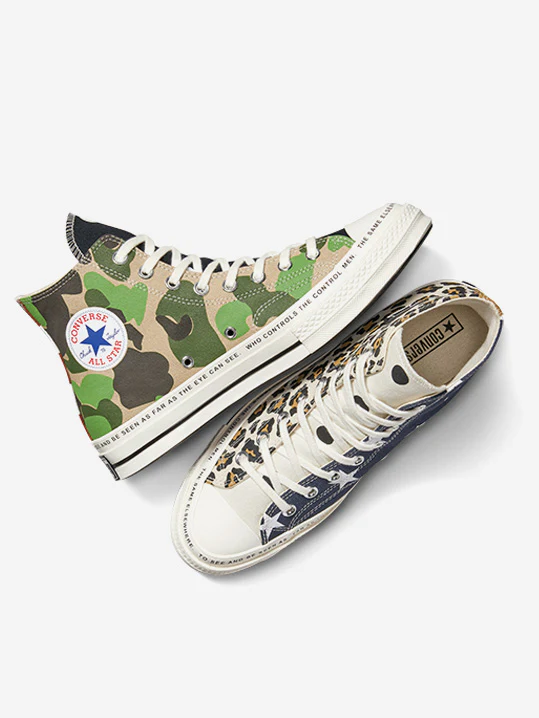 Converse x Brain Dead Chuck 70 - Egret/Black/Multi - Image 6
