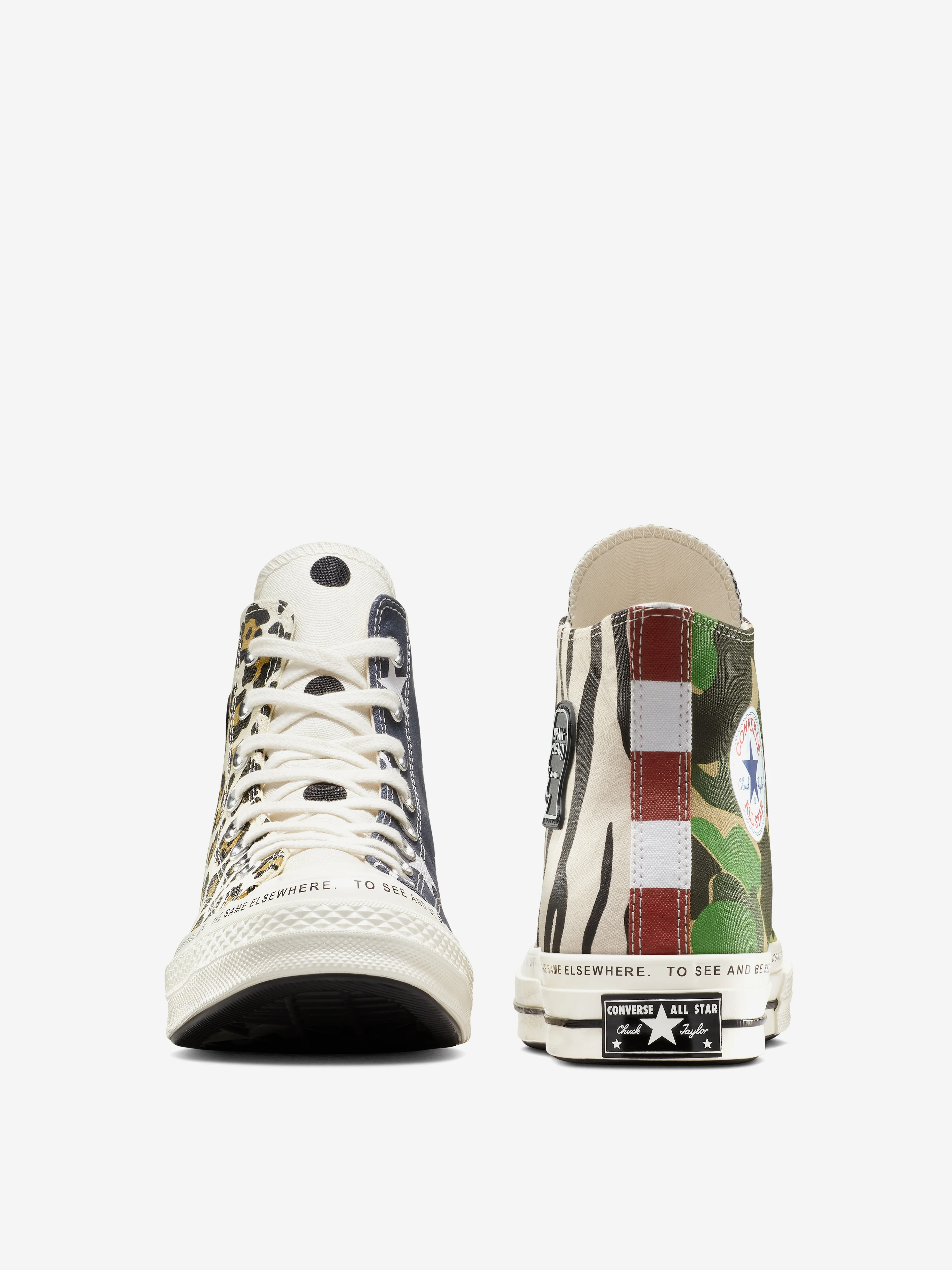 Converse x Brain Dead Chuck 70 - Egret/Black/Multi - Image 7
