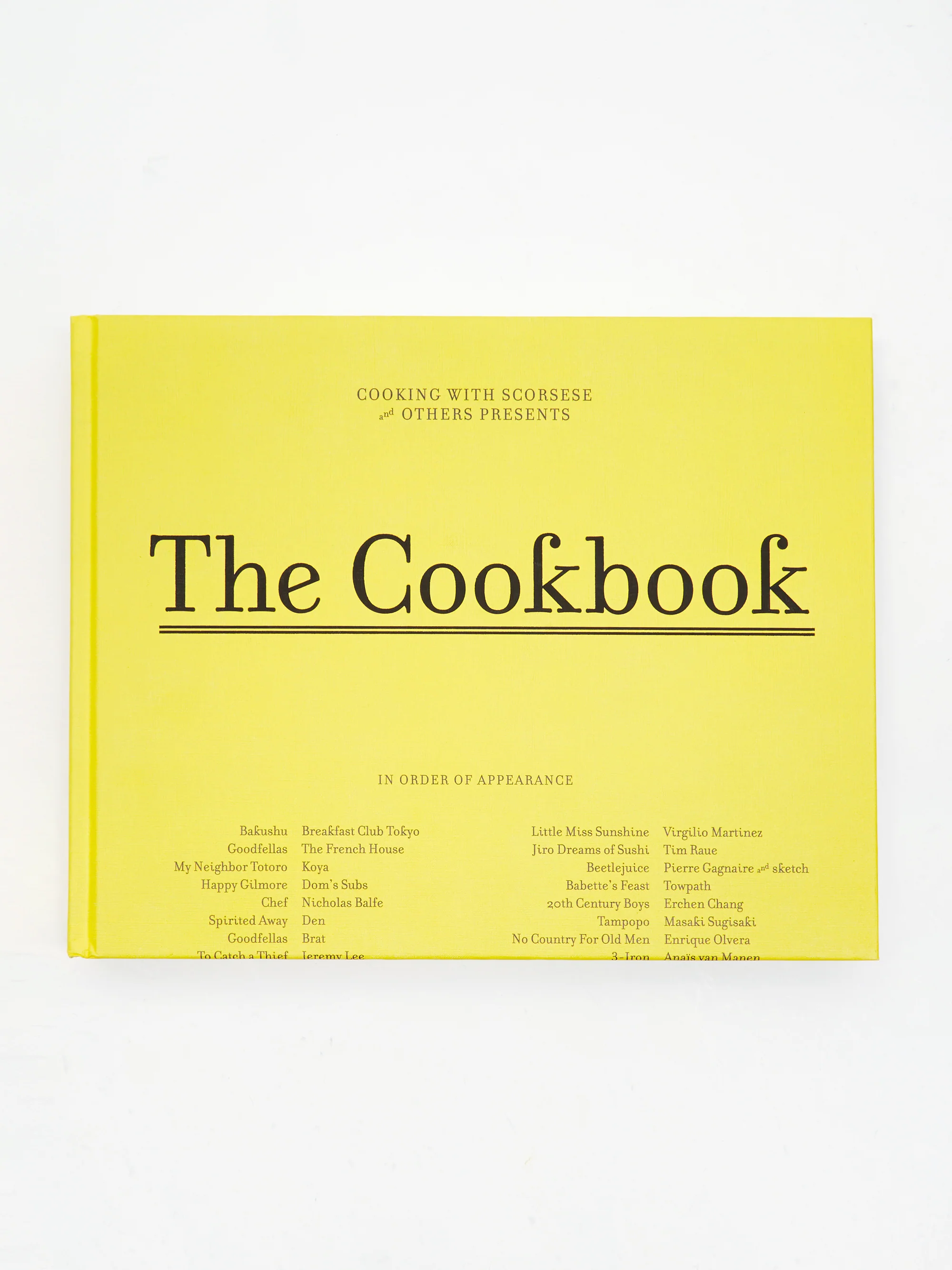 Cooking With Scorsese: The Cookbook