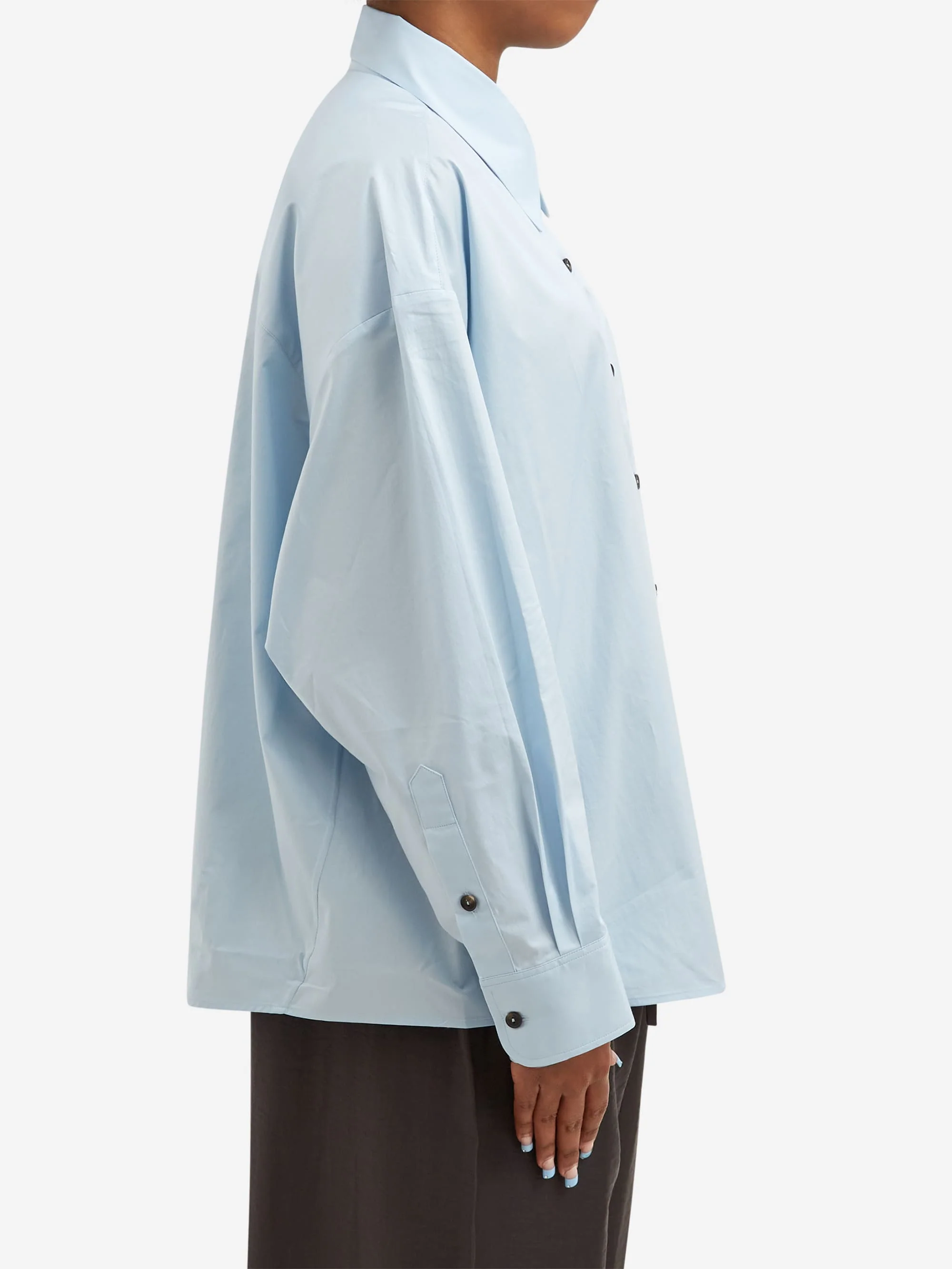 Cordera Oversized Shirt - Light Blue - Image 2