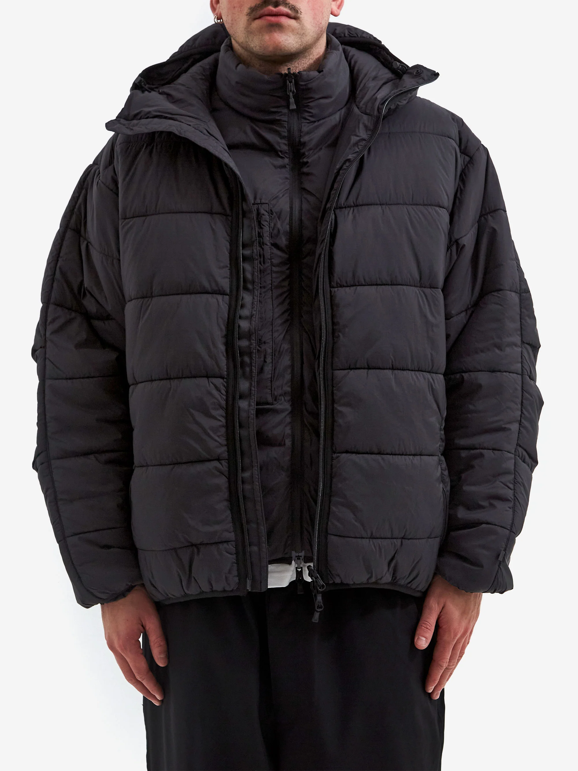 DAIWA PIER39 Tech Reversible Climbers Puff Jacket - Black - Image 2