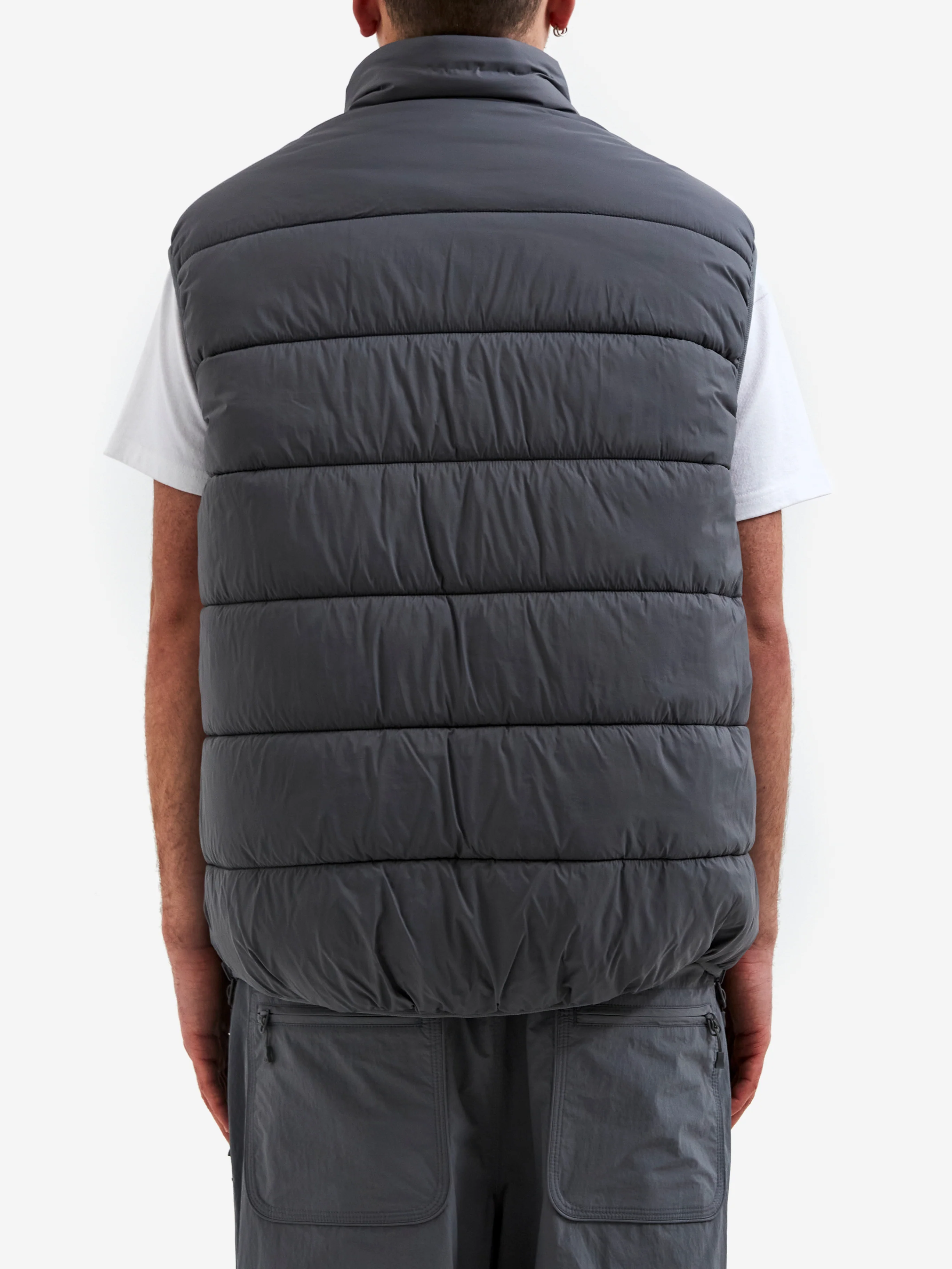 DAIWA PIER39 Tech Reversible Climbers Puff Vest - Light Grey - Image 10