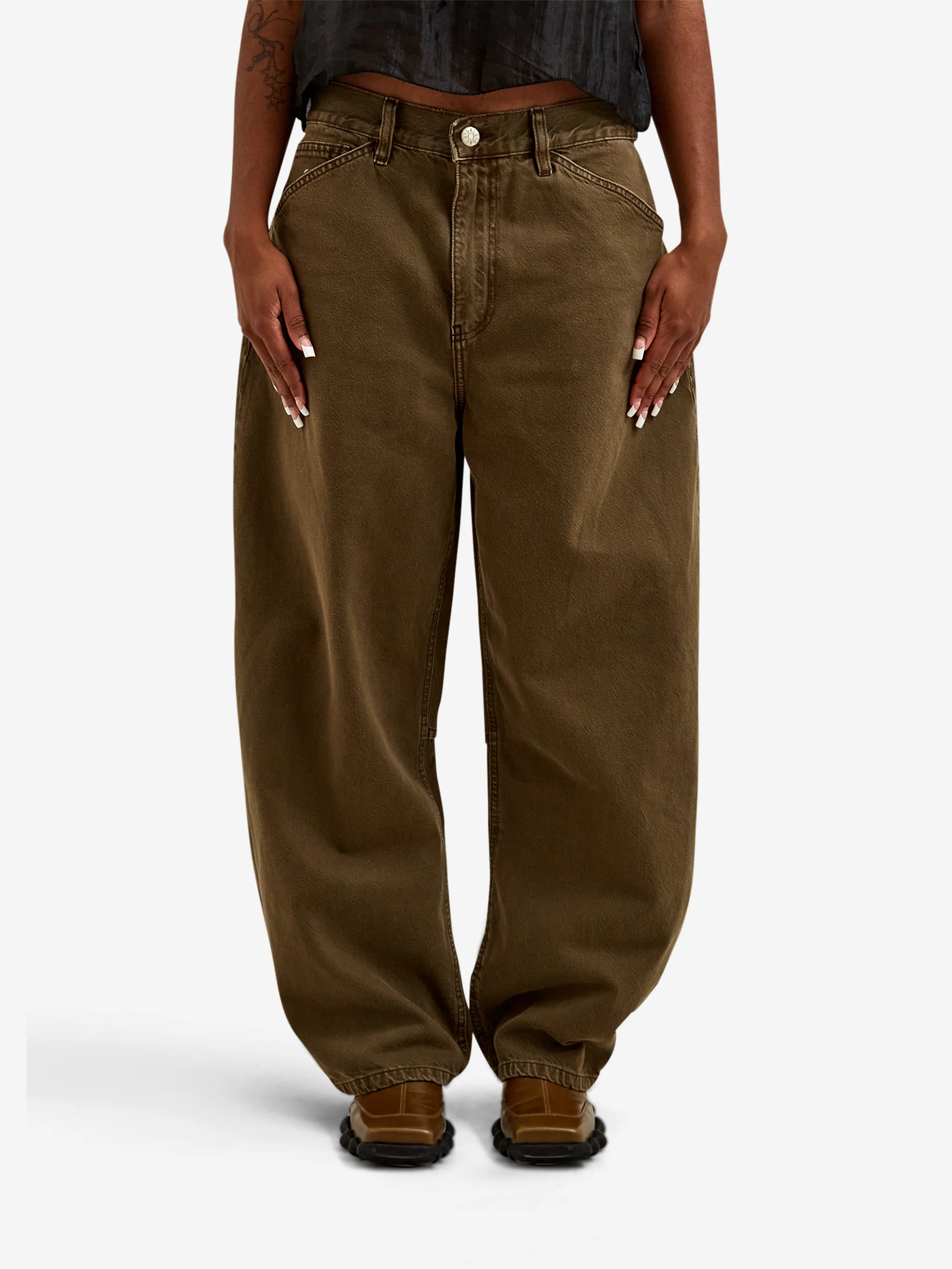 DALA Lido Ankle Denim - Dark Olive