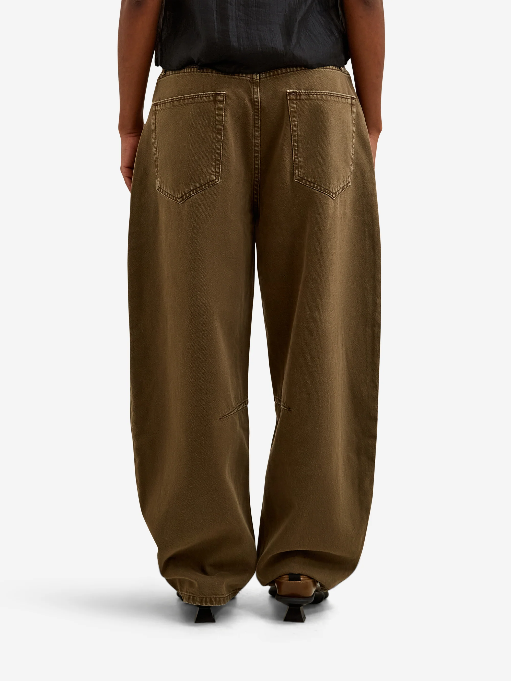DALA Lido Ankle Denim - Dark Olive - Image 3