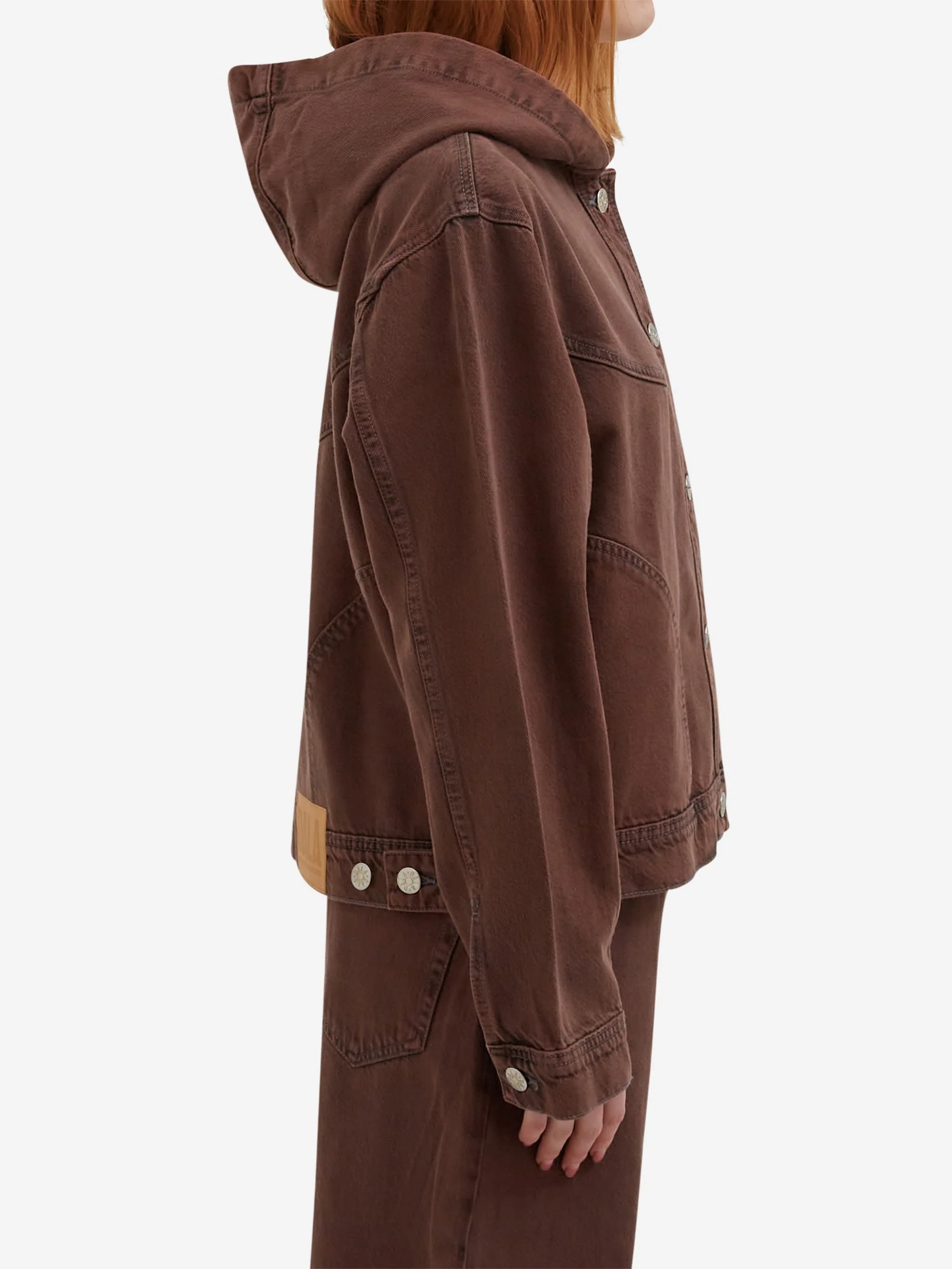 DALA x Foundation FM Hooded Jacket - Brown - Image 3