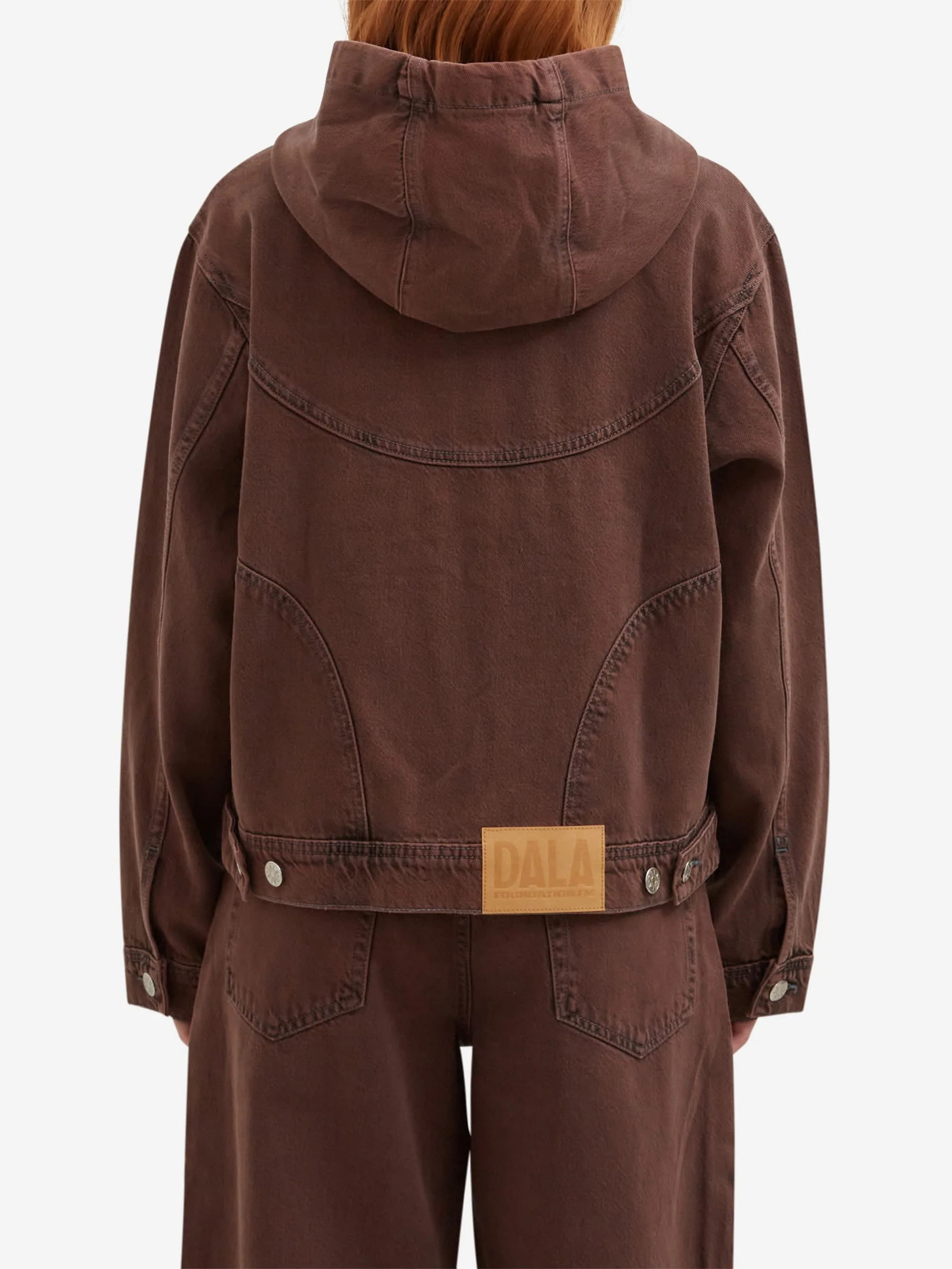 DALA x Foundation FM Hooded Jacket - Brown - Image 4