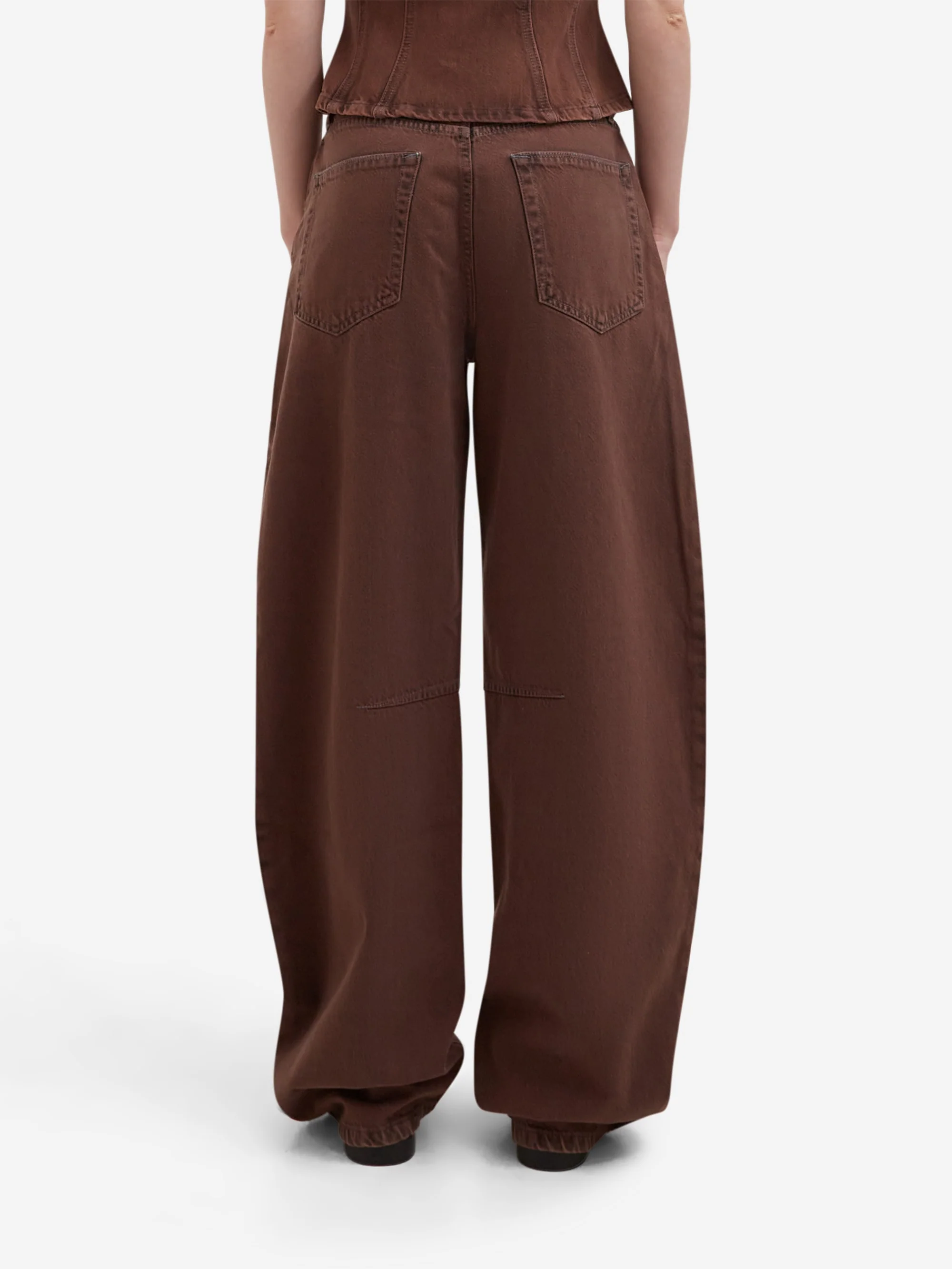 DALA x Foundation FM Lido Flatseam Jeans - Brown - Image 3