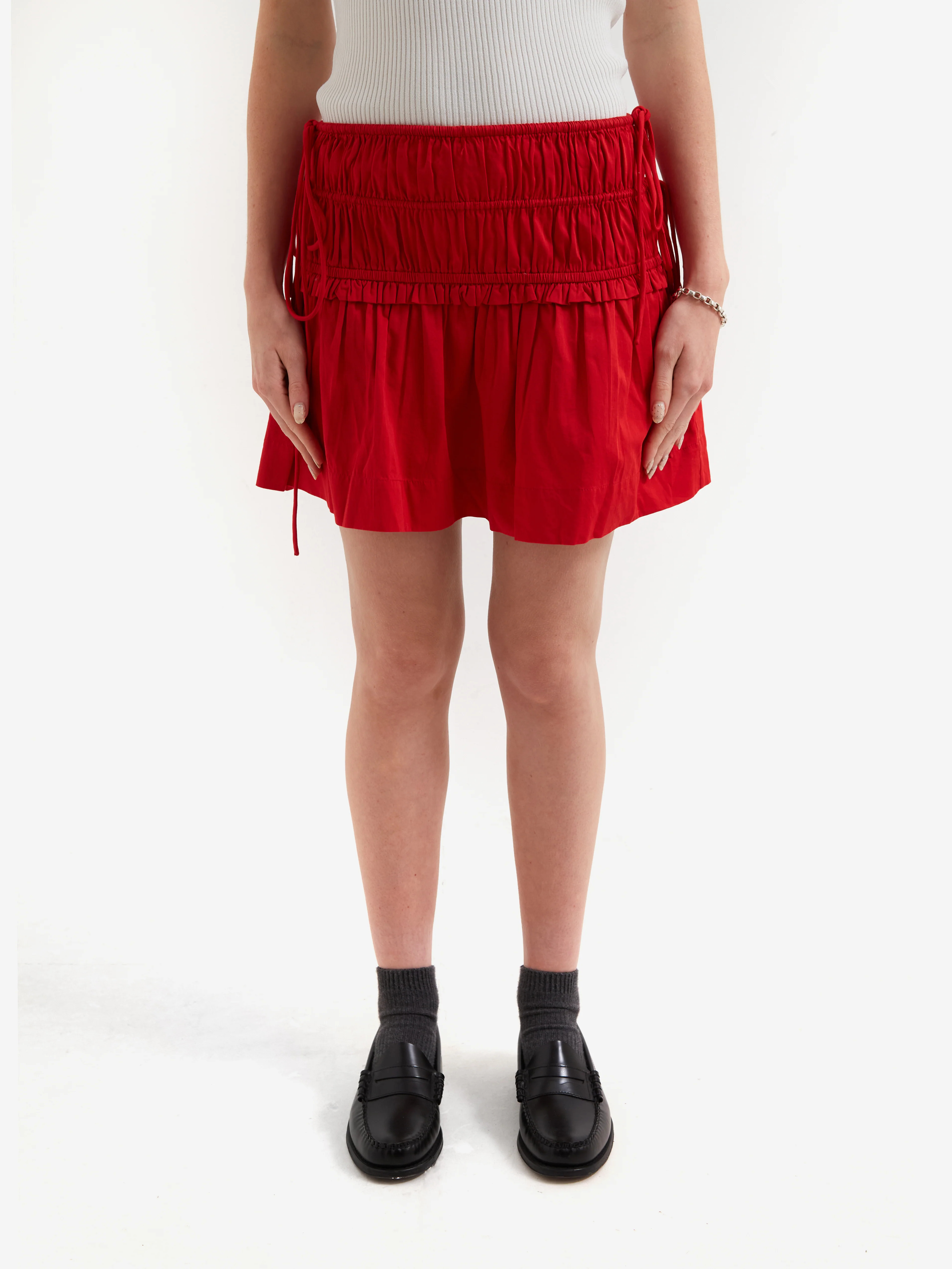 Damson Madder Charli Mini Skirt - Red
