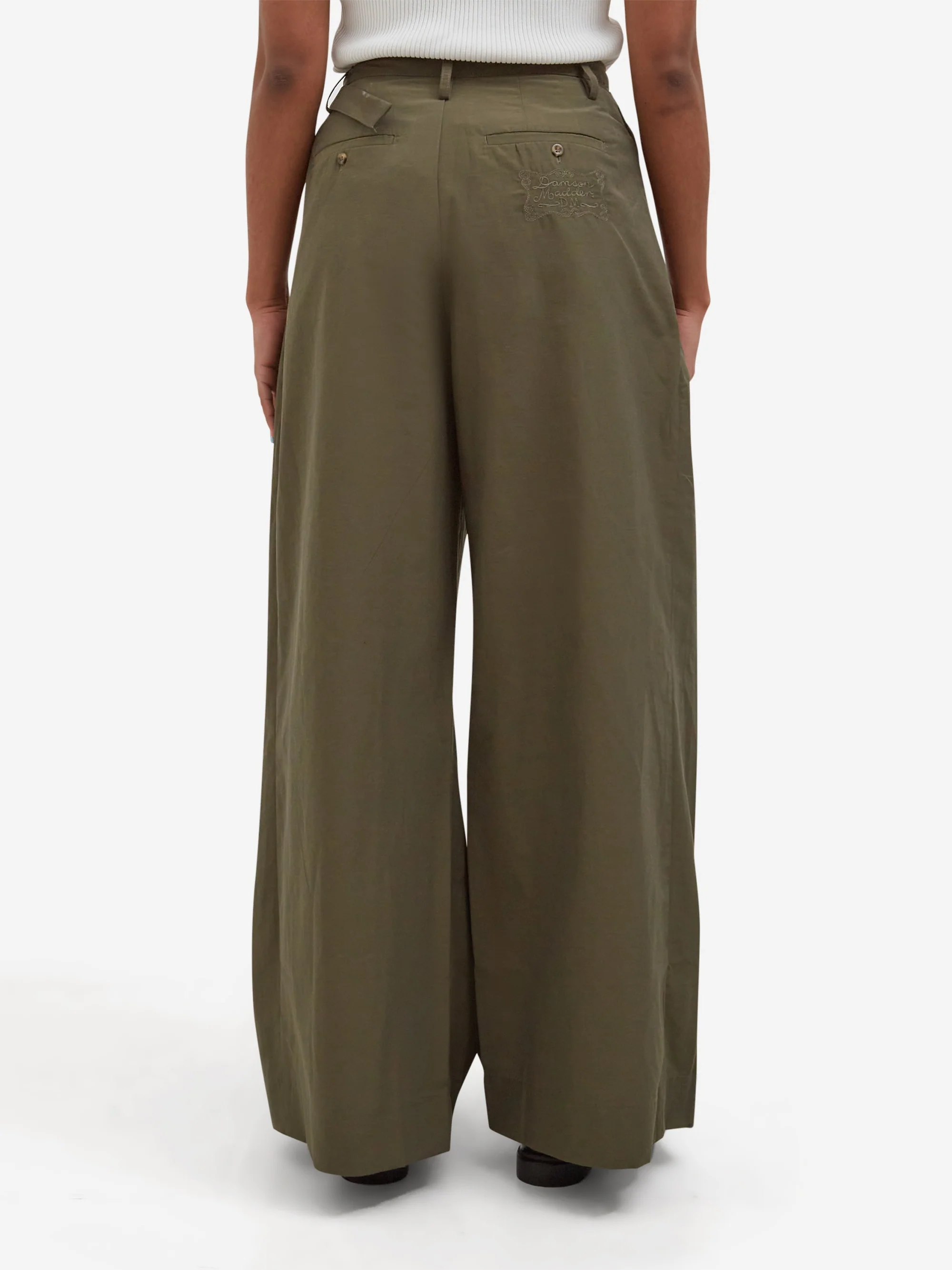 Damson Madder Fabia Trouser - Khaki - Image 3