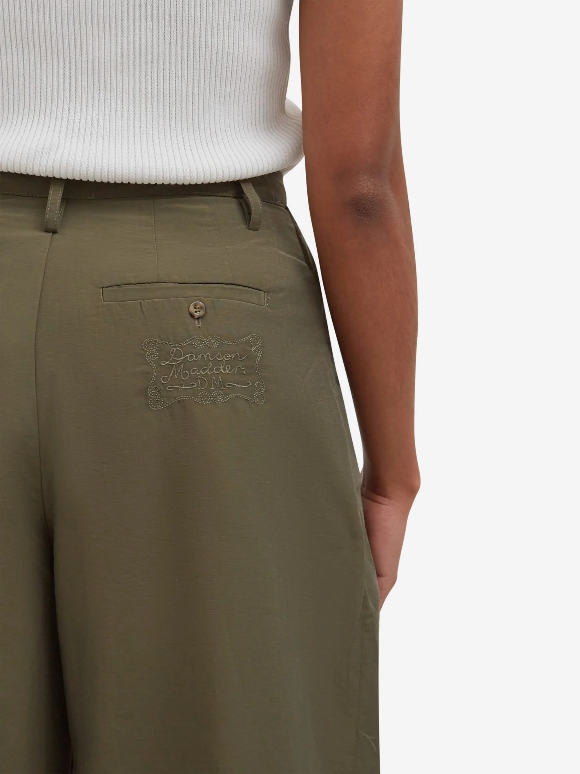 Damson Madder Fabia Trouser - Khaki - Image 4