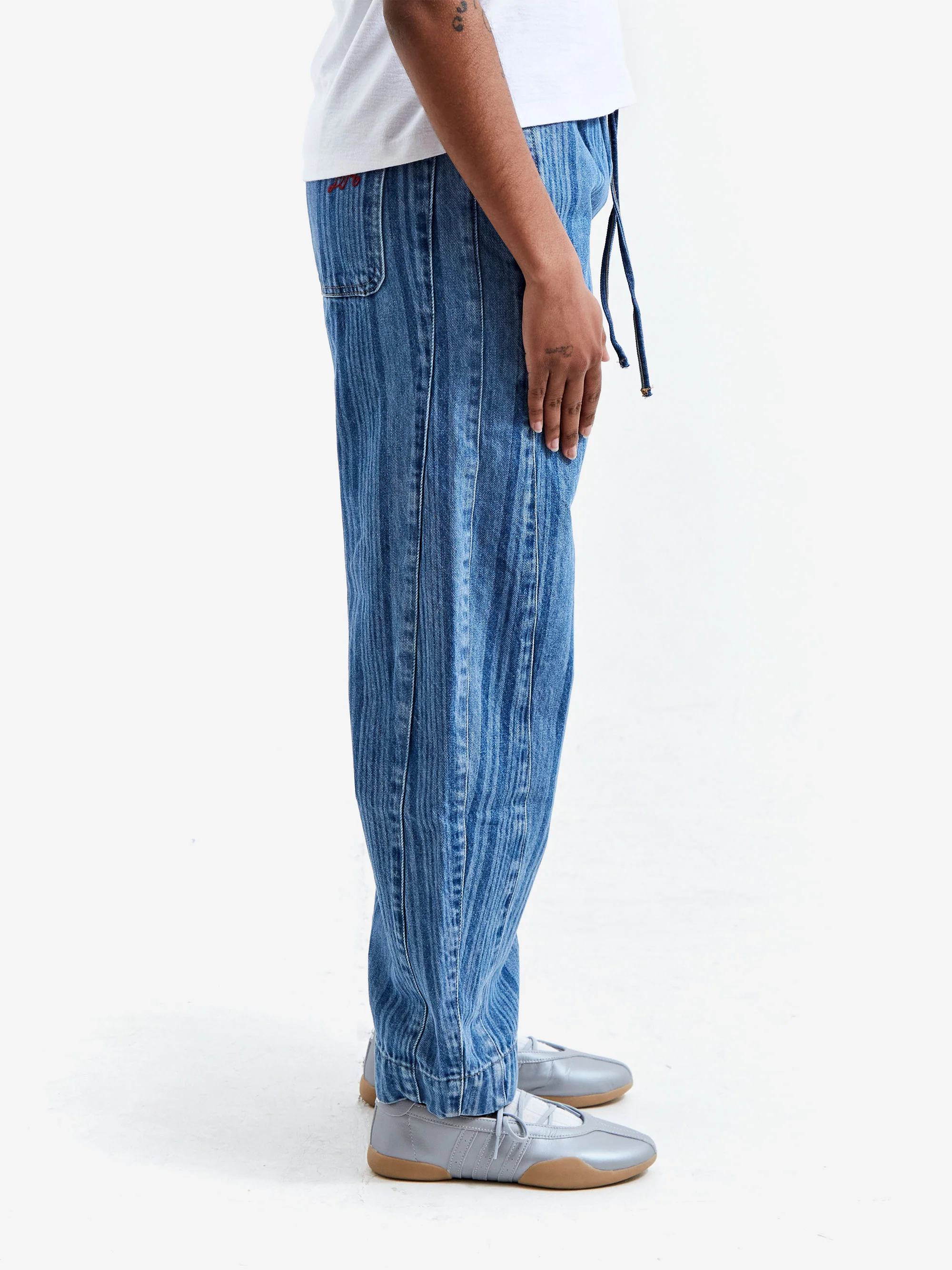 Damson Madder Felix Jeans - Laser Stripe - Image 2