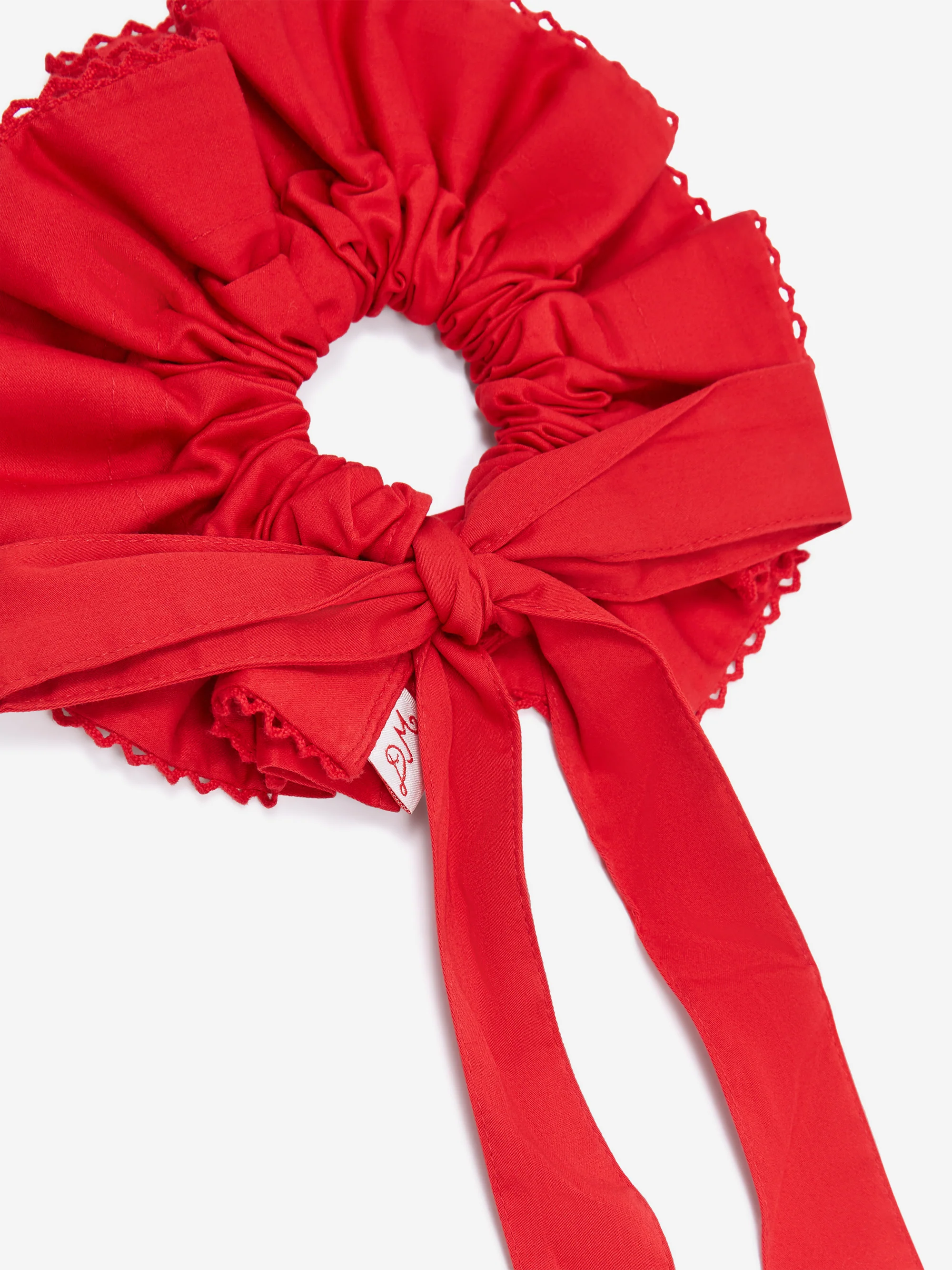Damson Madder Garter Bun Wrap - Red Satin - Image 3