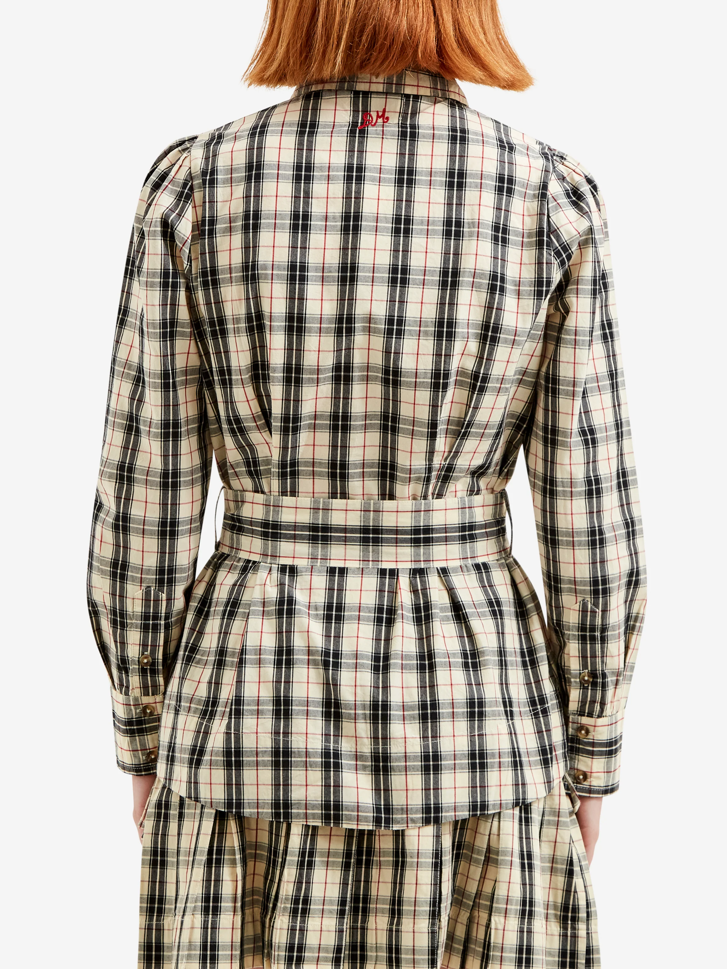 Damson Madder Harley Shirt - Butter Check - Image 3