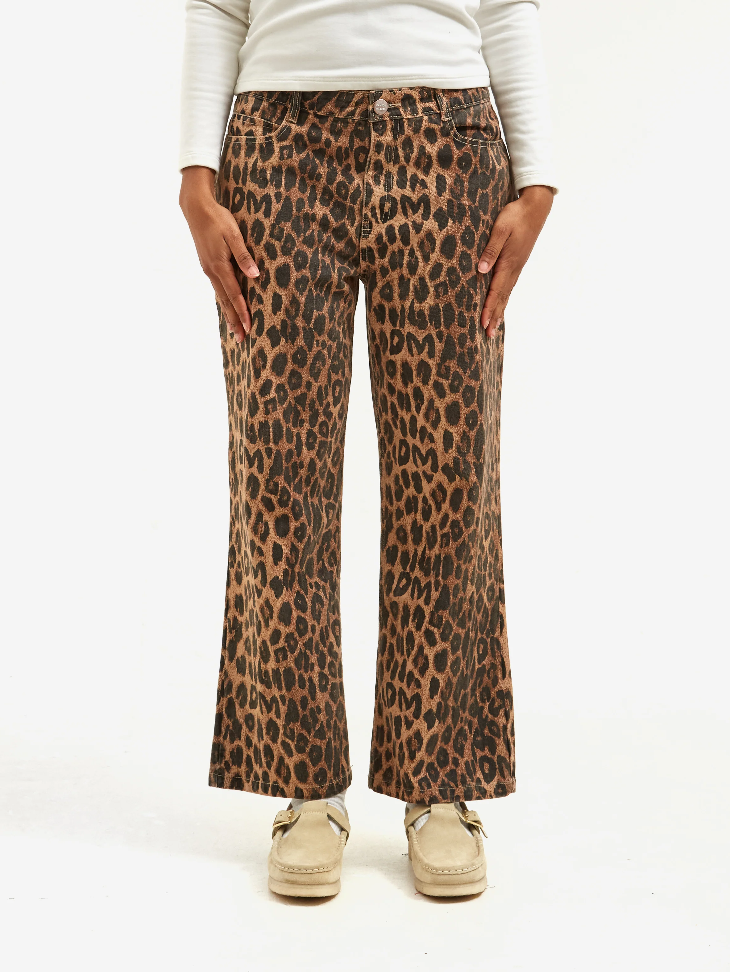 Damson Madder Kenny Twill Trouser - Leopard