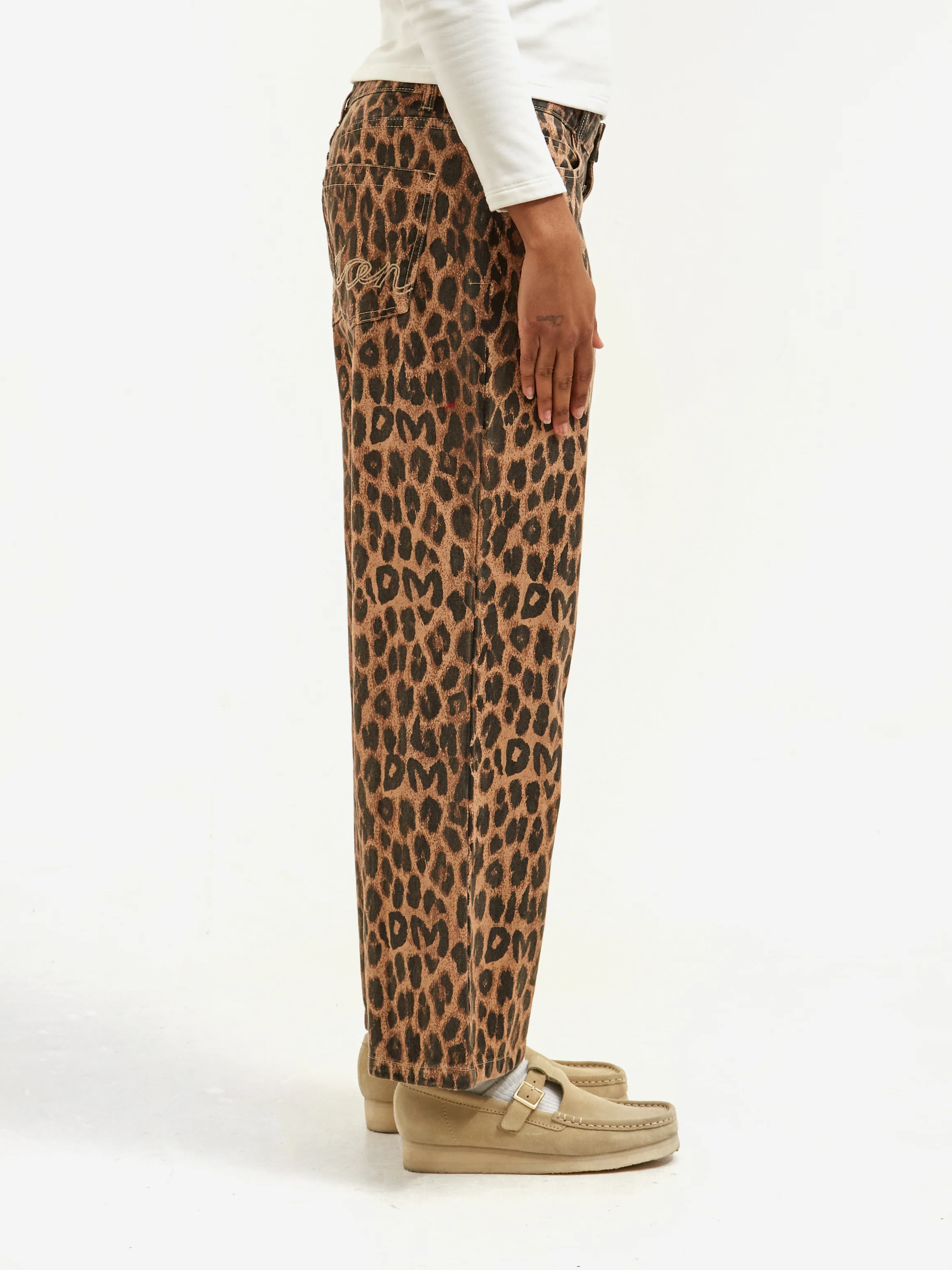 Damson Madder Kenny Twill Trouser - Leopard - Image 2