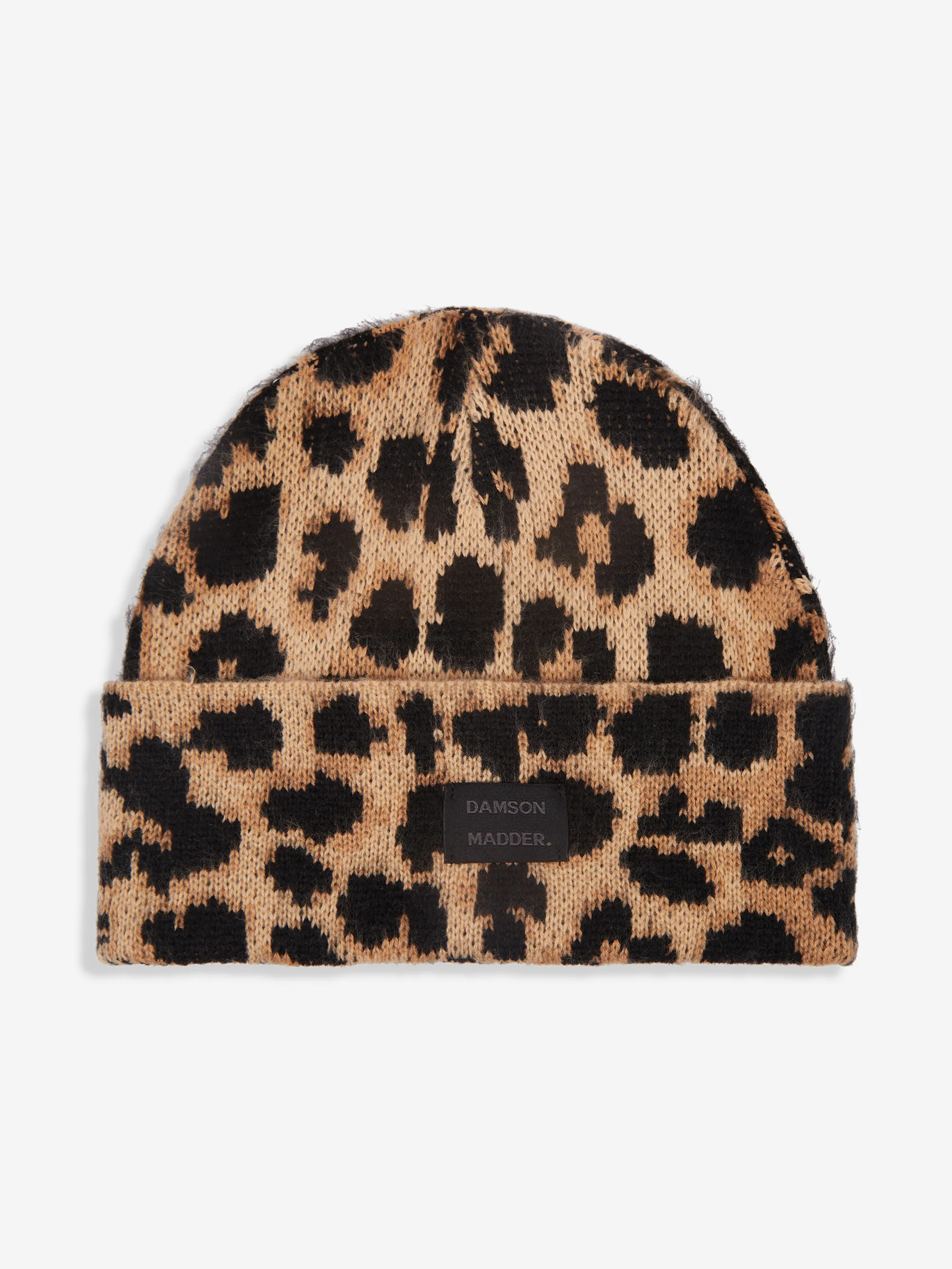 Damson Madder Knit Beanie - Leopard