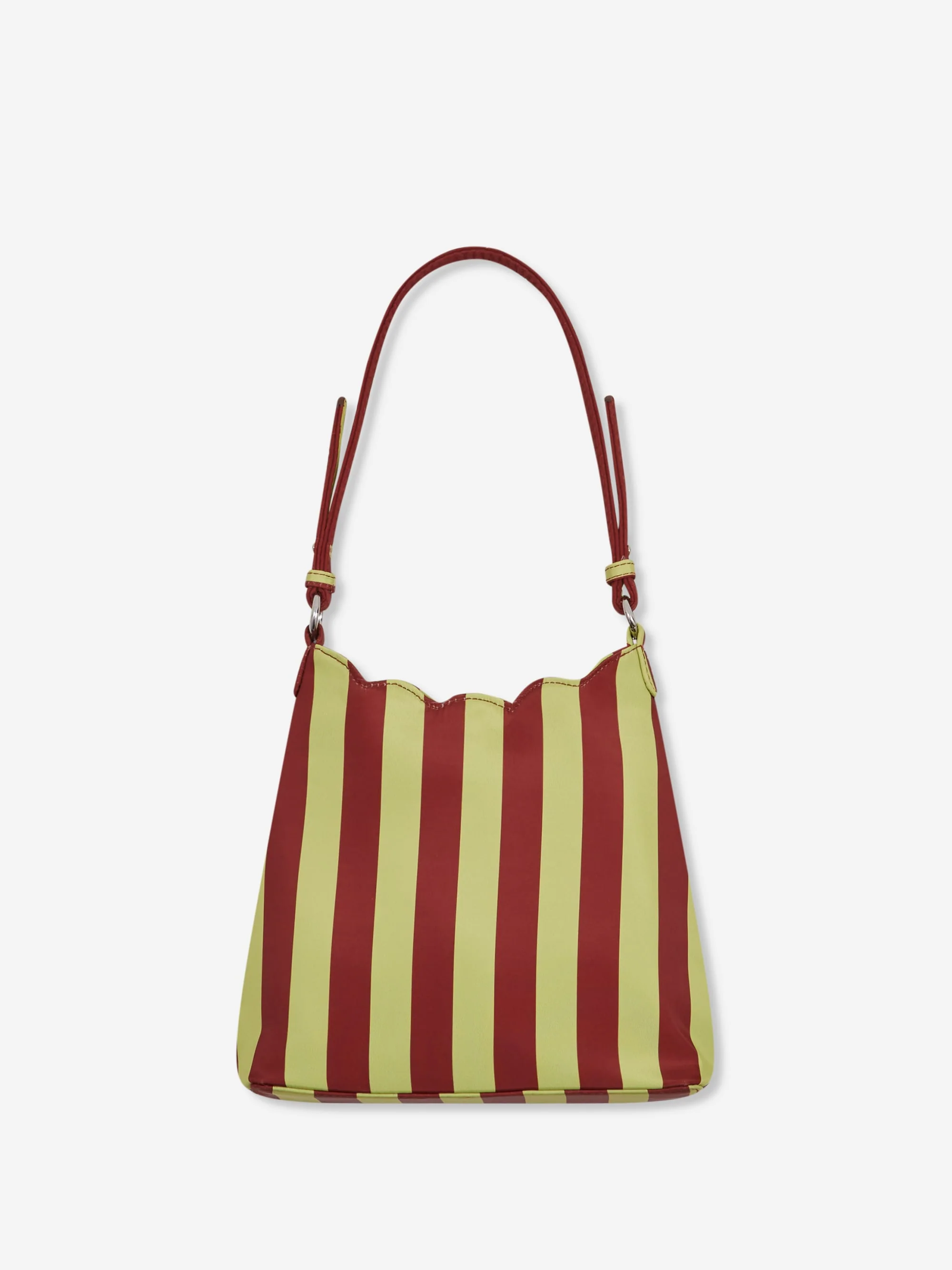 Damson Madder Lorelai Bag - Avocado & Chocolate Stripe - Image 3