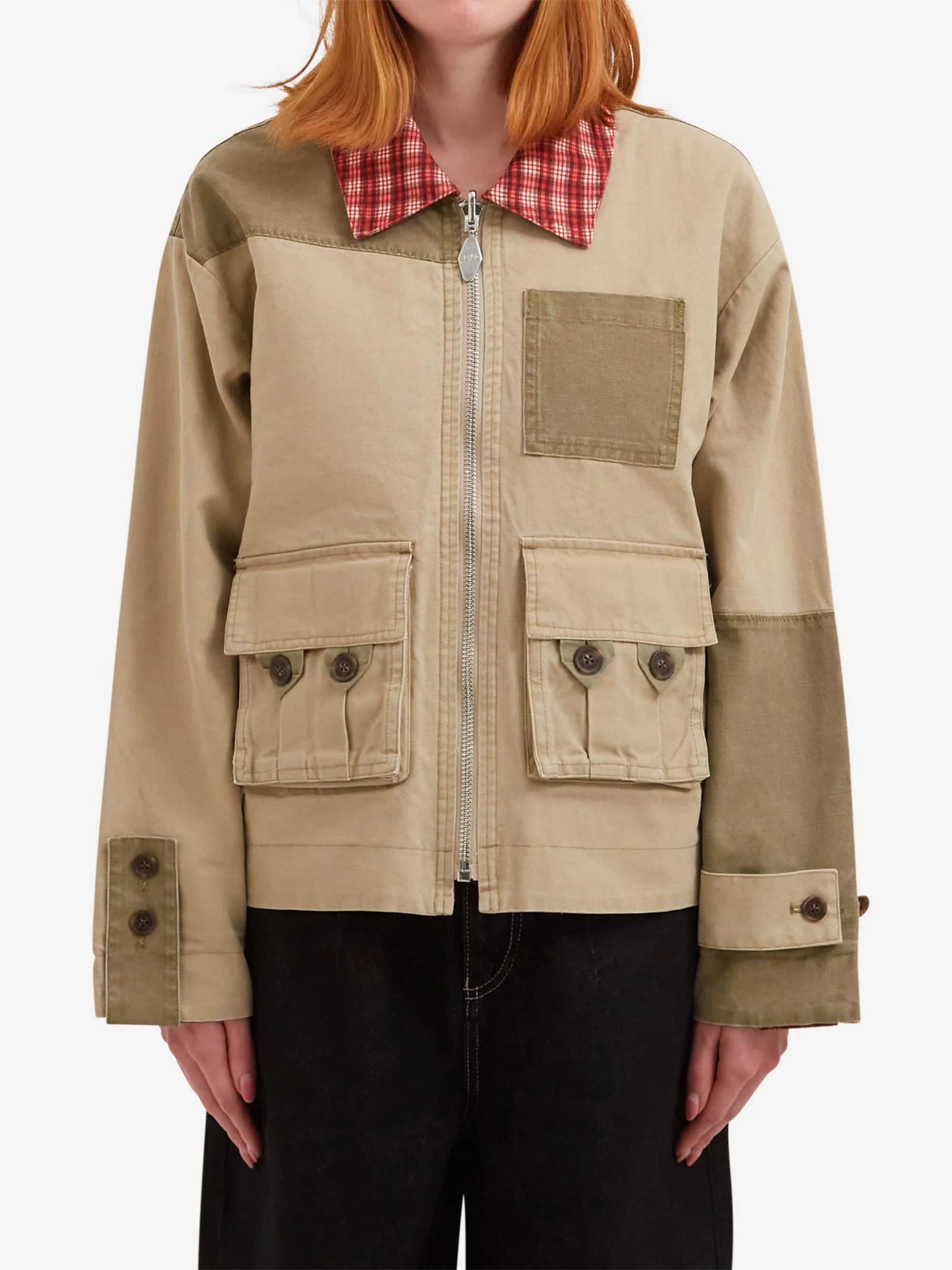 Damson Madder Marcelle Barn Jacket - Multi - Image 3