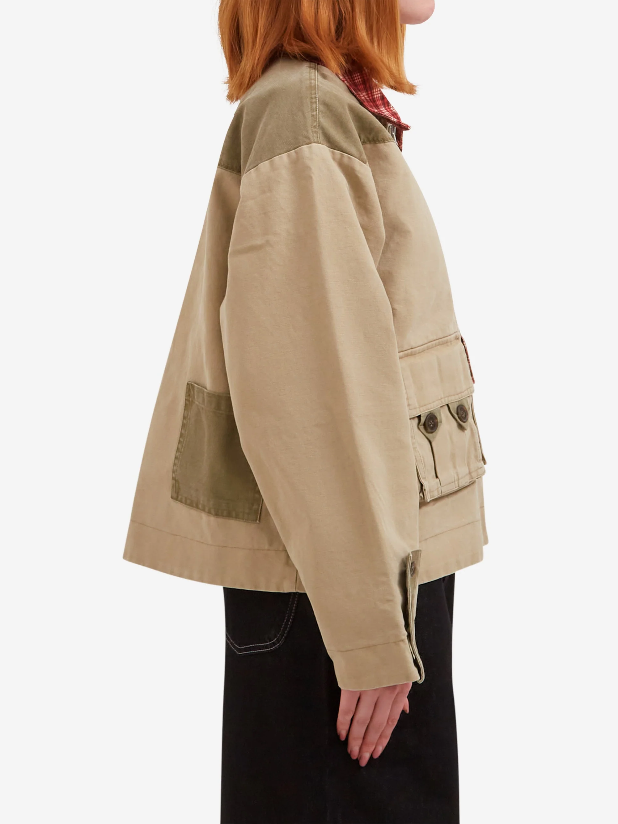 Damson Madder Marcelle Barn Jacket - Multi - Image 5