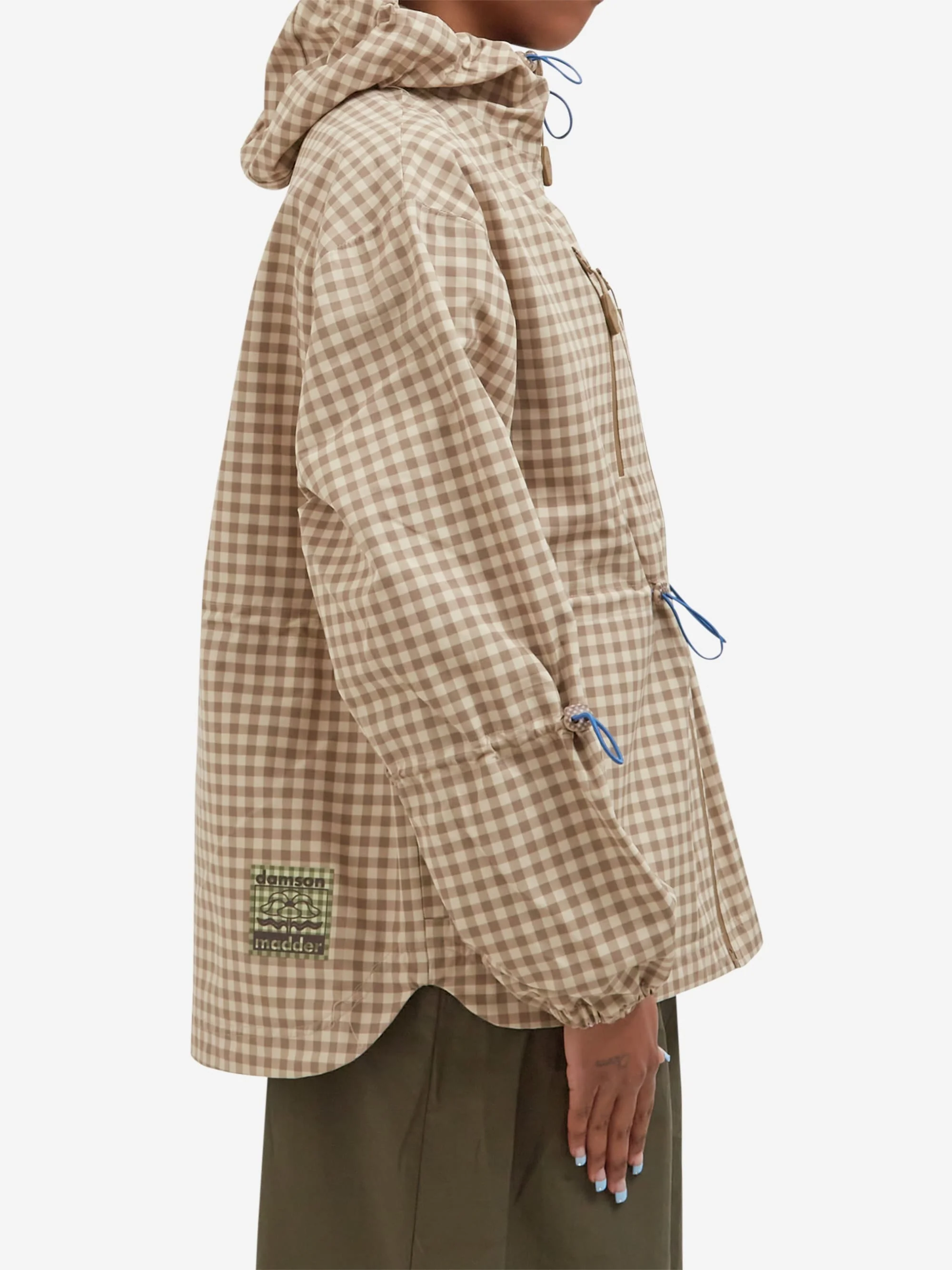 Damson Madder Matilda Raincoat - Brown Gingham - Image 3