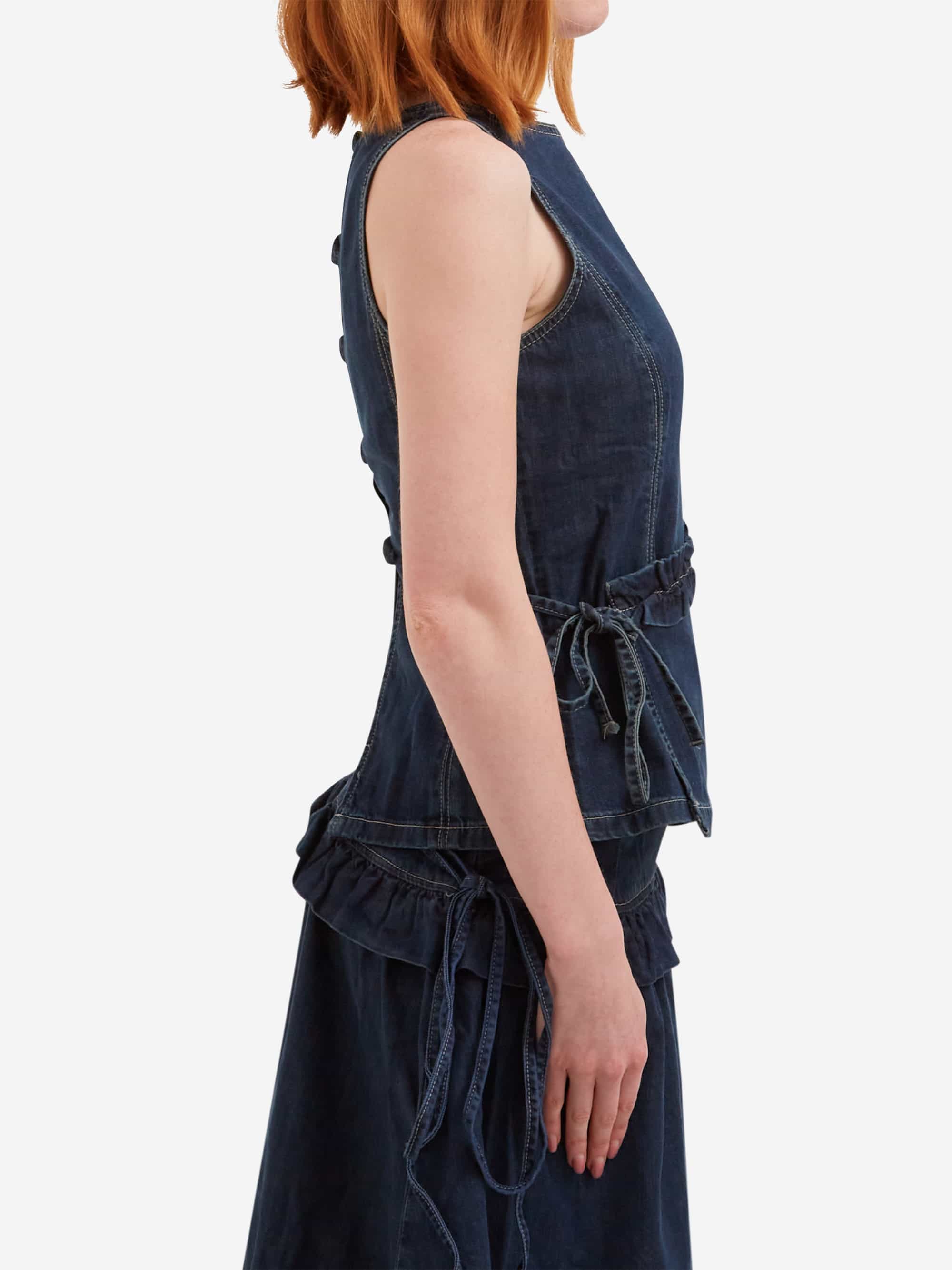 Damson Madder Maxime Top - Dark Indigo - Image 2