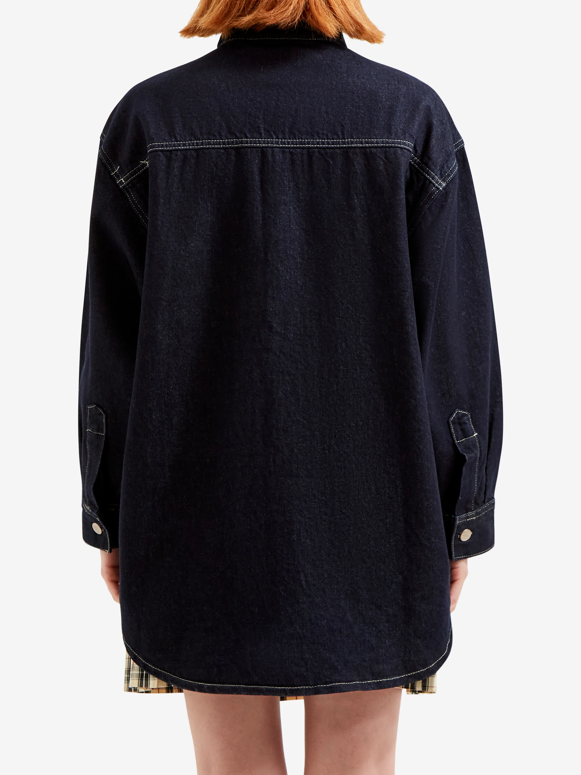 Damson Madder Nova Oversized Shacket - Indigo - Image 4