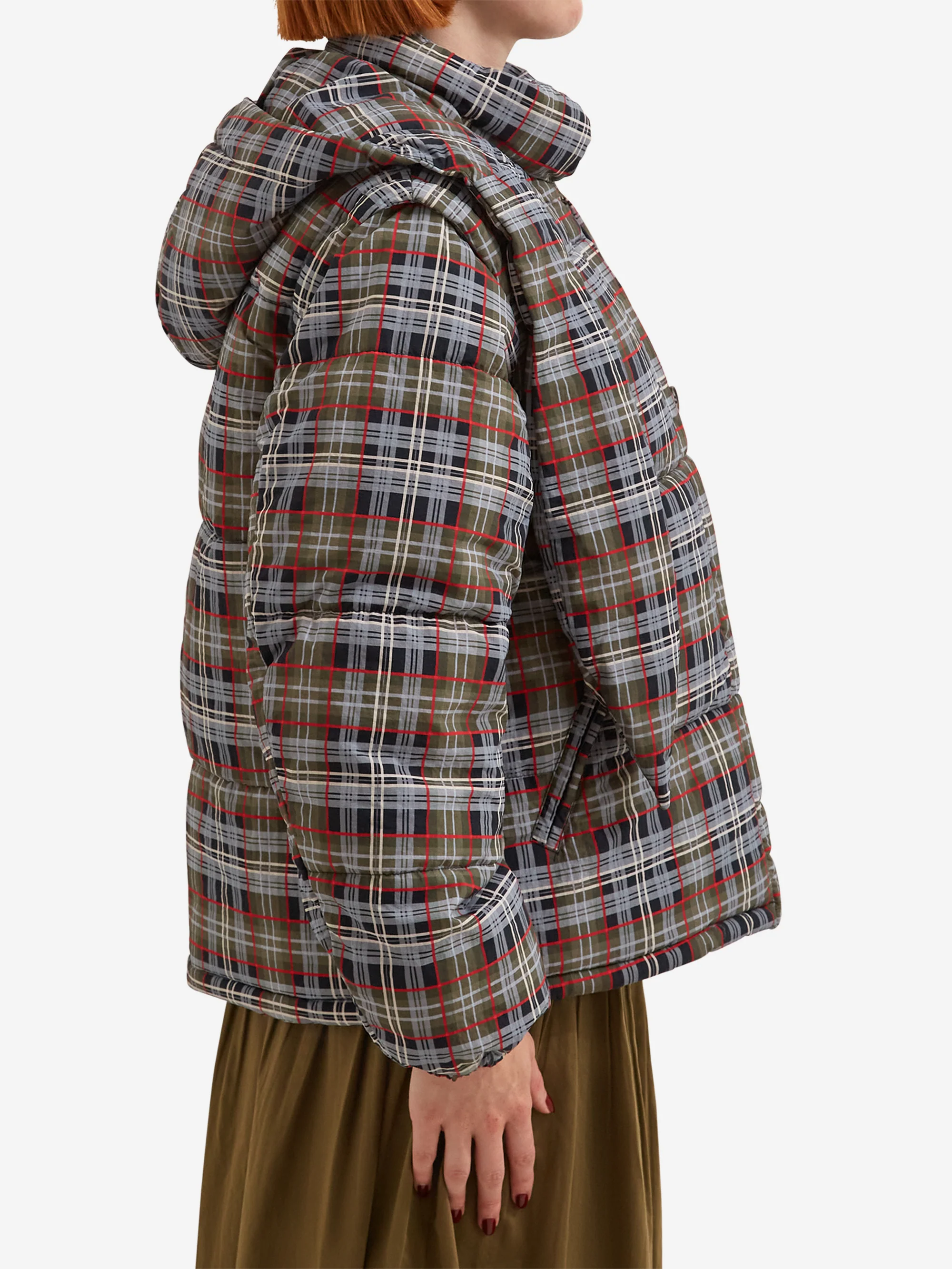 Damson Madder Pearl Puffer - Multi Check - Image 5