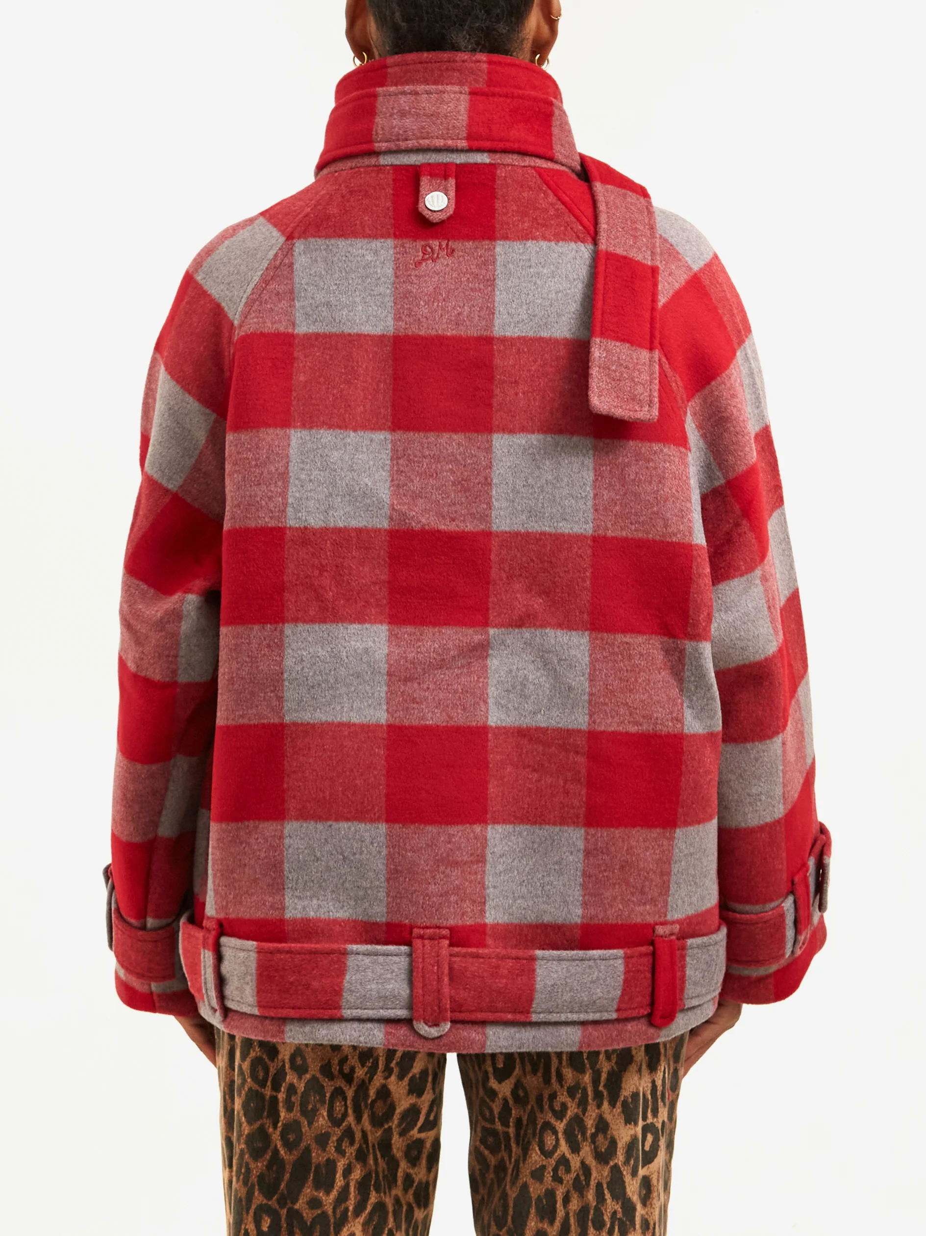 Damson Madder Polly Wool Bomber - Red - Image 3