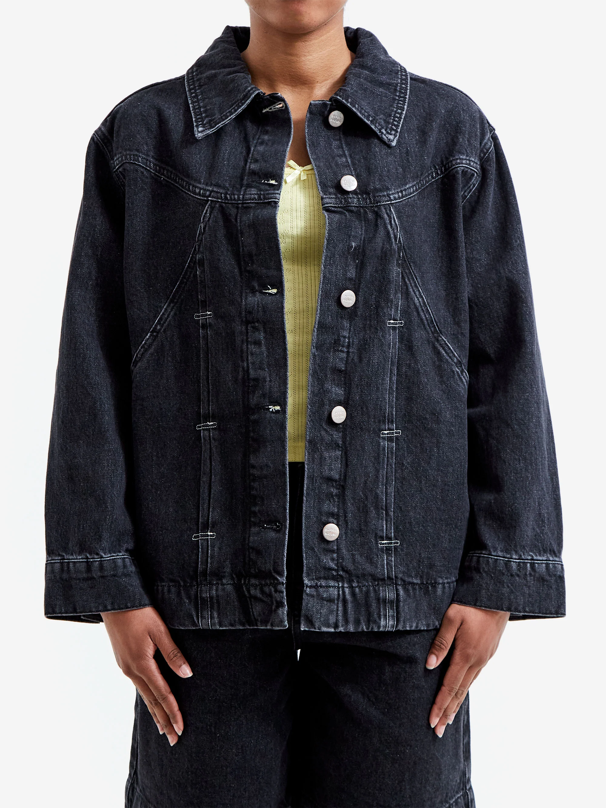 Damson Madder Stevie Shacket - Washed Black