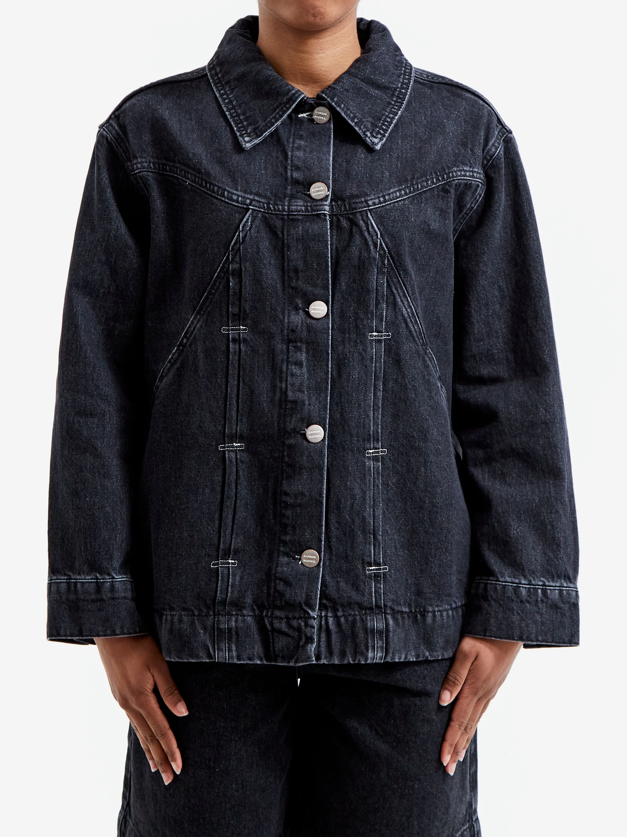 Damson Madder Stevie Shacket - Washed Black - Image 2