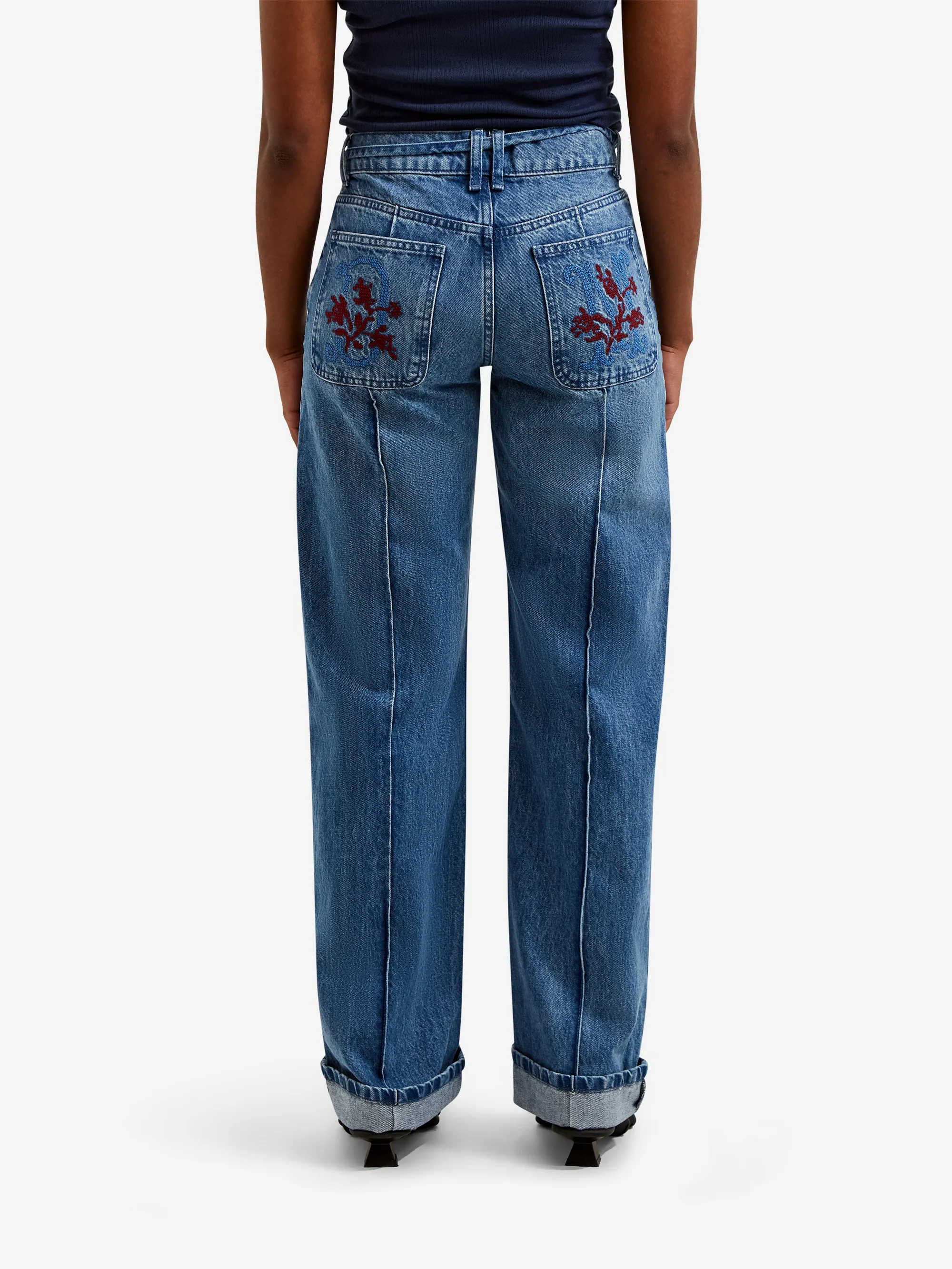 Damson Madder Sylvie Jeans - Bayou Wash - Image 3