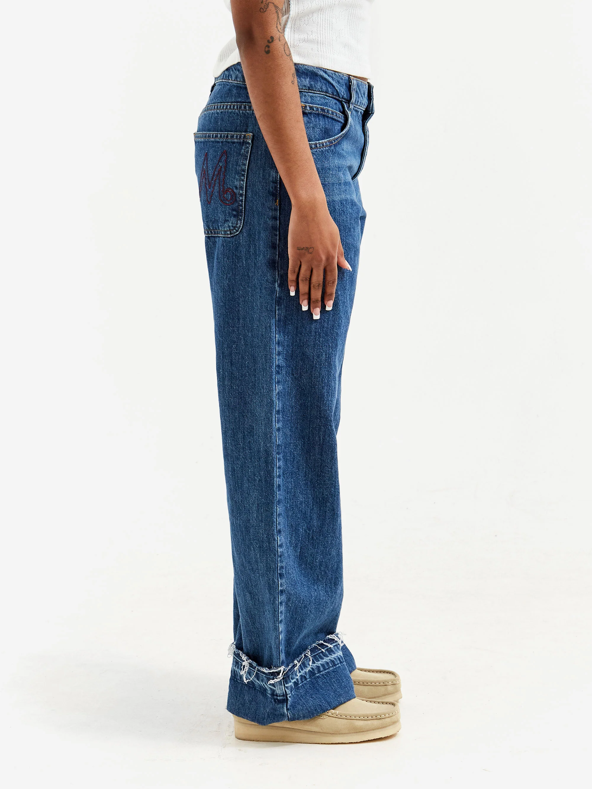 Damson Madder Sylvie Jeans - Huckleberry Wash - Image 2