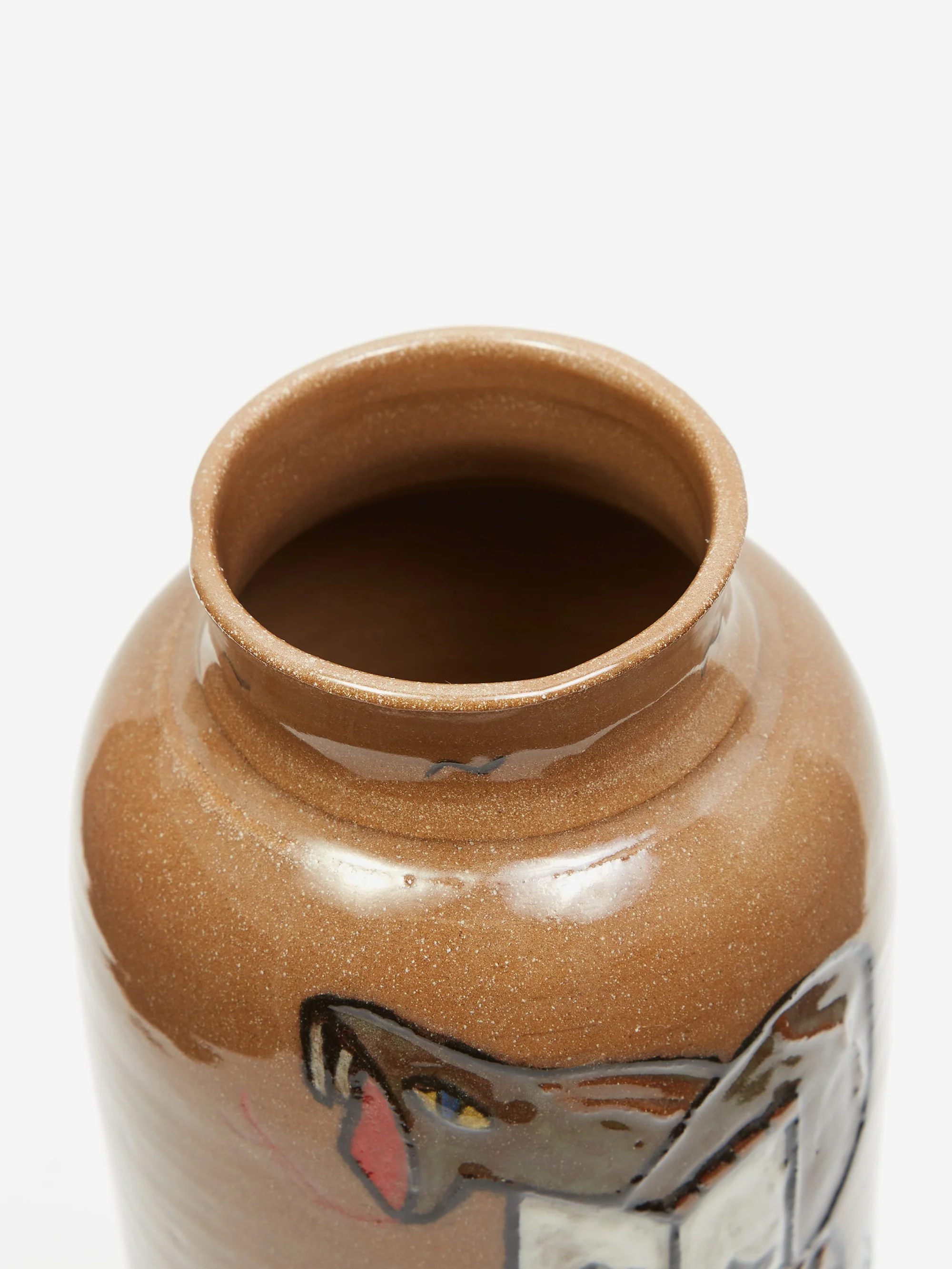 Danny D's Mud Shop Handmade Snake Boot Vase - Brown Clay - Image 3