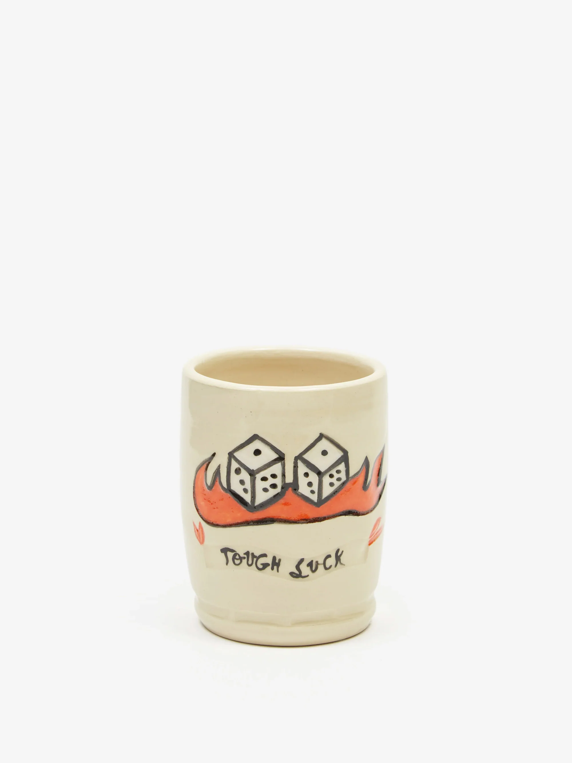 Danny D's Mud Shop Handmade Tough Luck Dice Tumbler