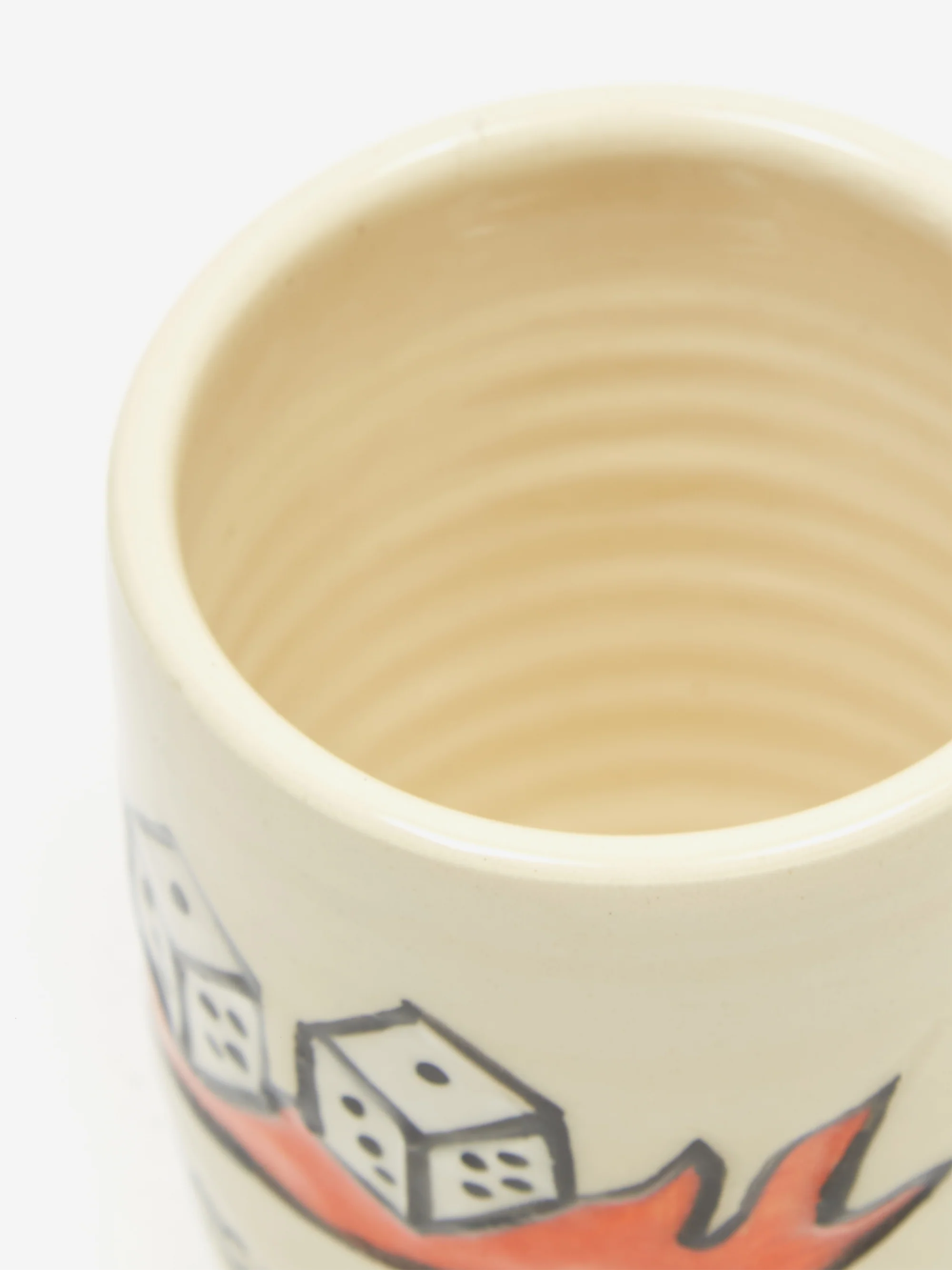 Danny D's Mud Shop Handmade Tough Luck Dice Tumbler - Image 2