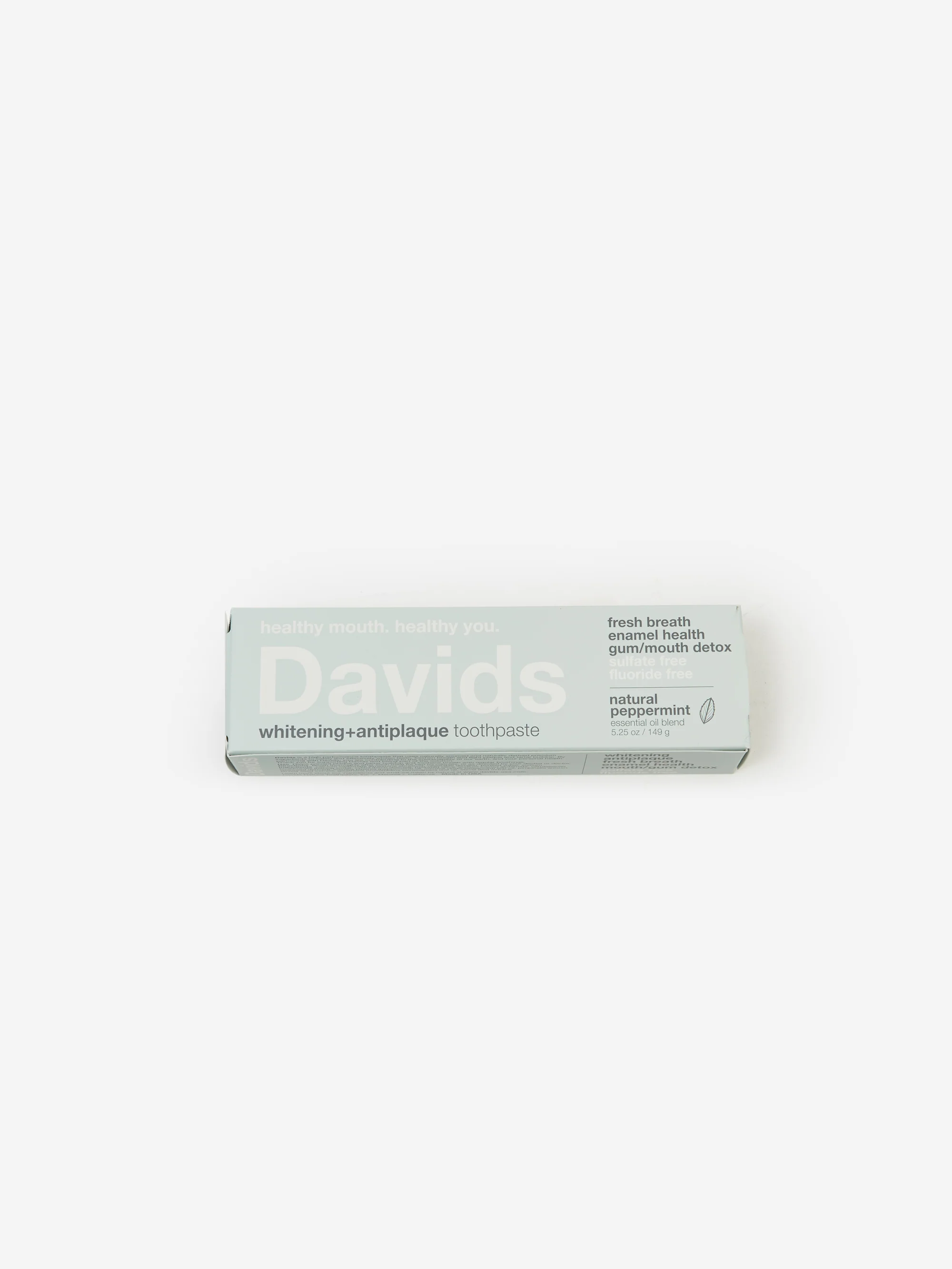 Davids Natural Premium Toothpaste - Peppermint - Image 2