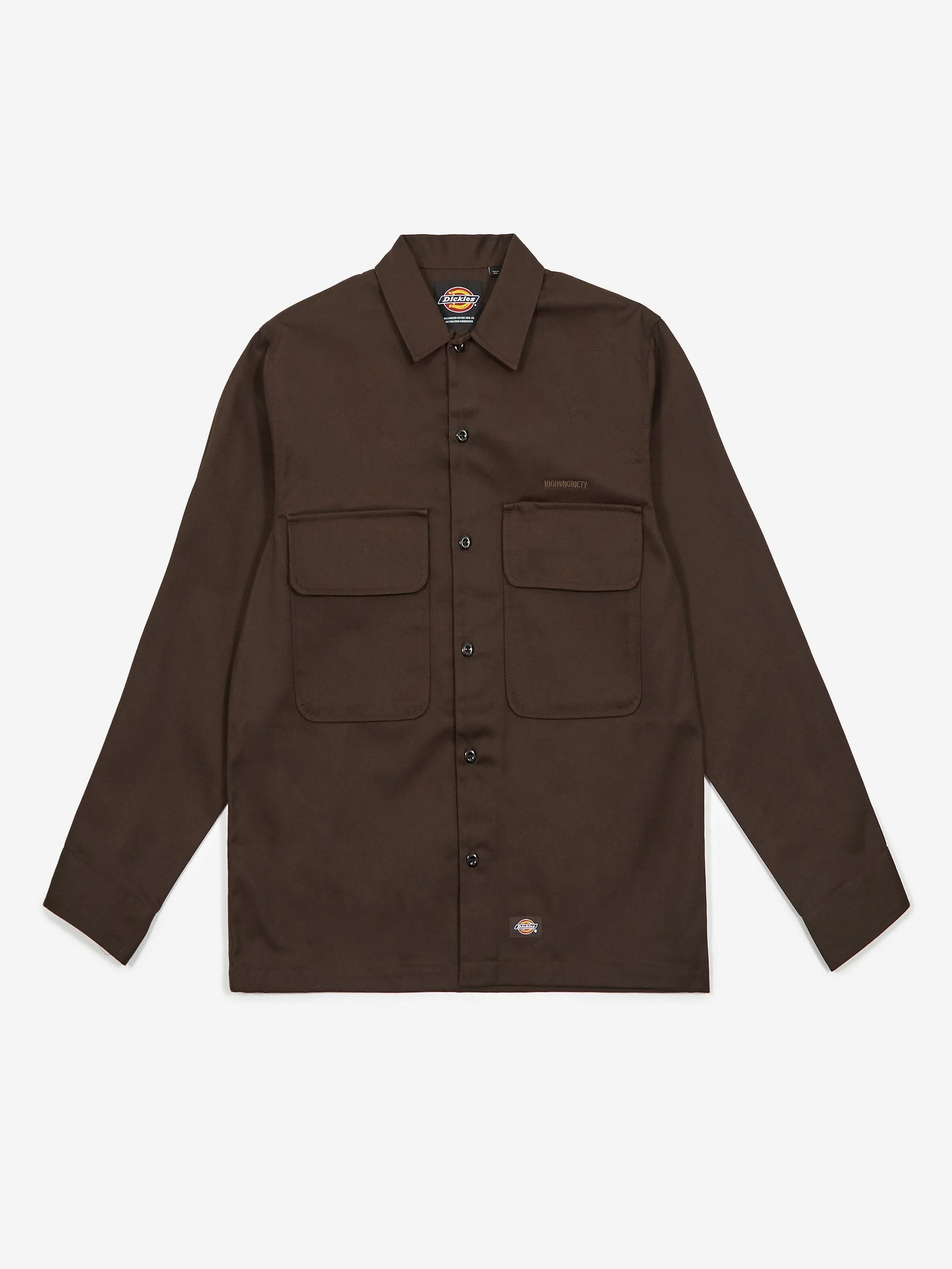 Dickies x HIGHSNOBIETY Longsleeve Service Shirt - Dark Brown - Image 2