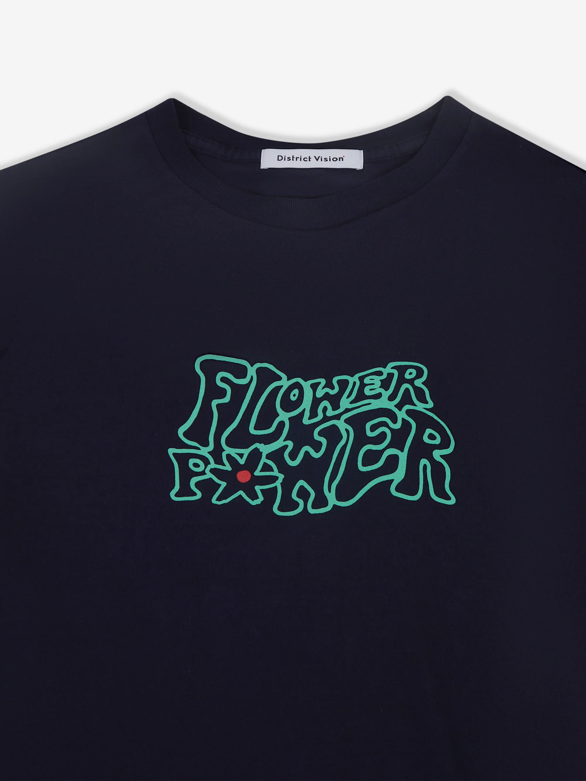 District Vision Flower Power Longsleeve Tee - Navy - Image 2