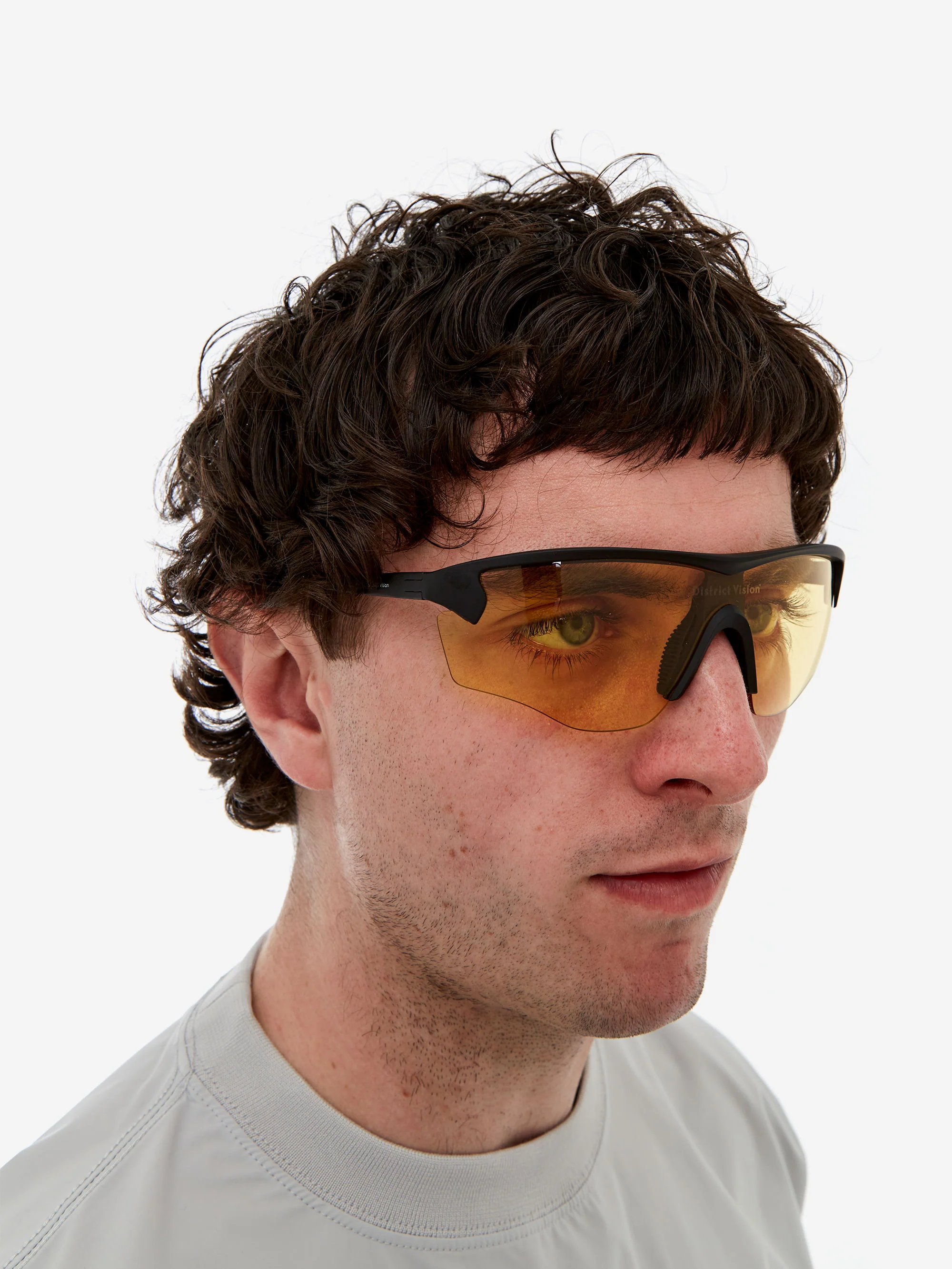 District Vision Junya Racer - Black/D+ Sports Yellow - Image 2