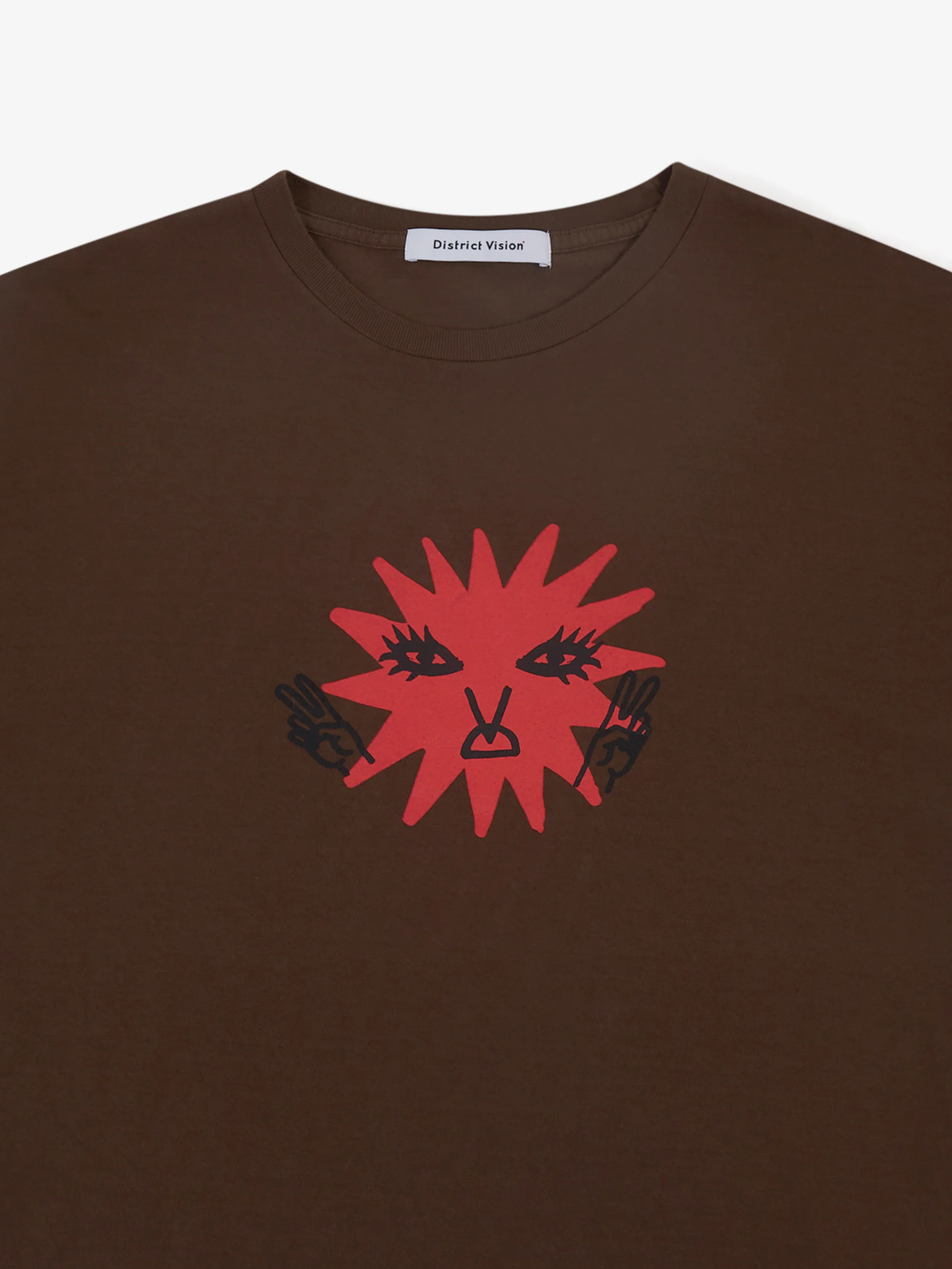 District Vision Peace and Sunshine Tee - Brown - Image 2