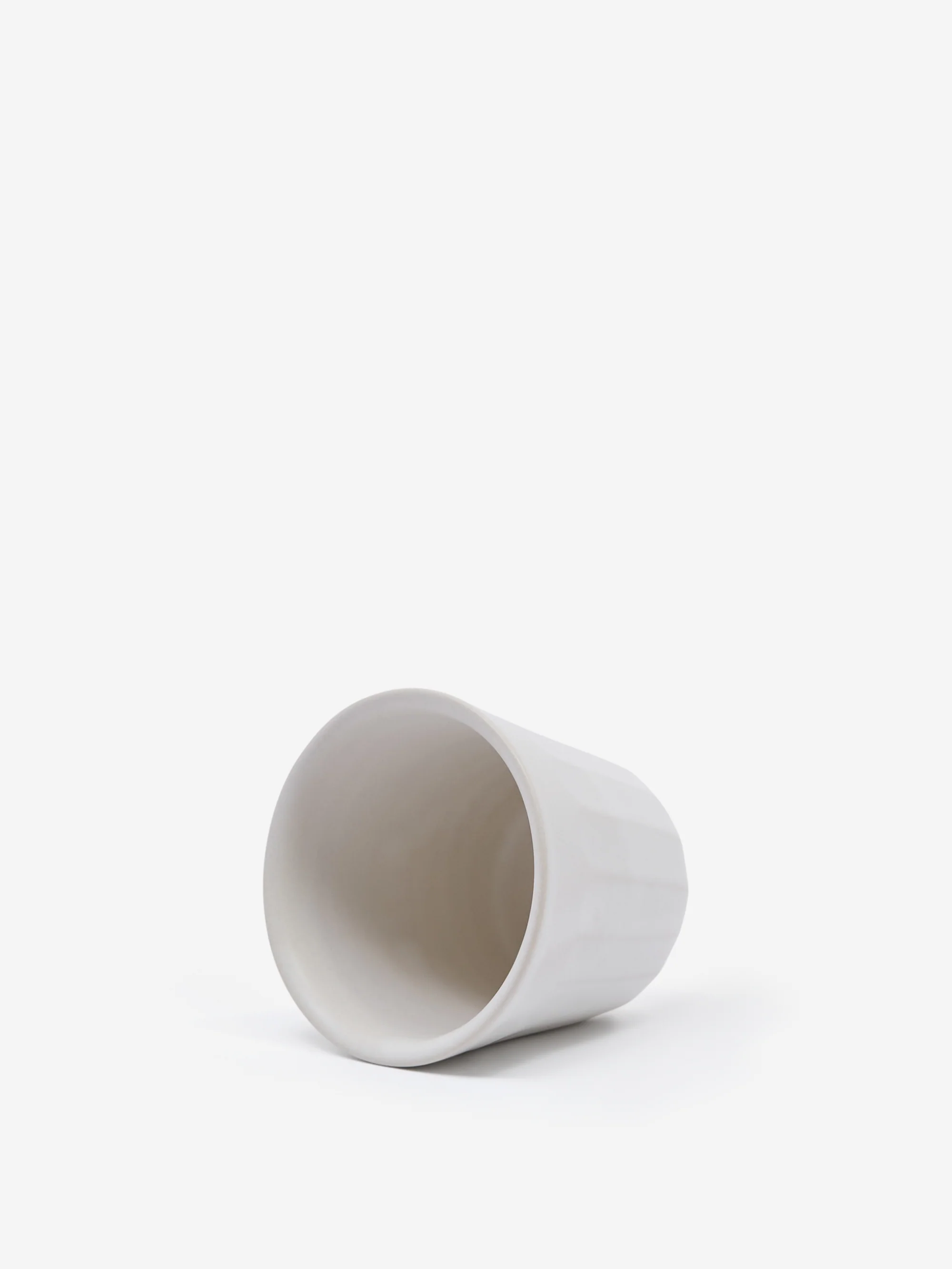 DOR & TAN Faceted Beaker - Matte White - Image 3