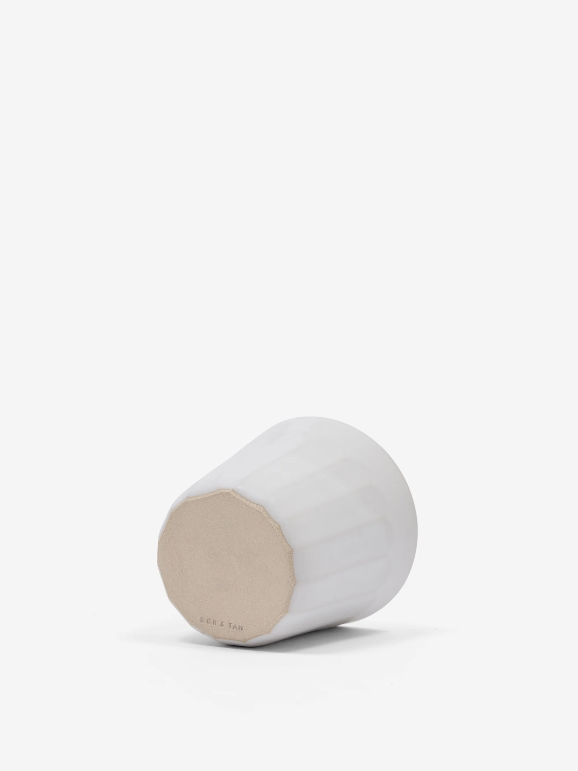 DOR & TAN Faceted Beaker - Matte White - Image 4