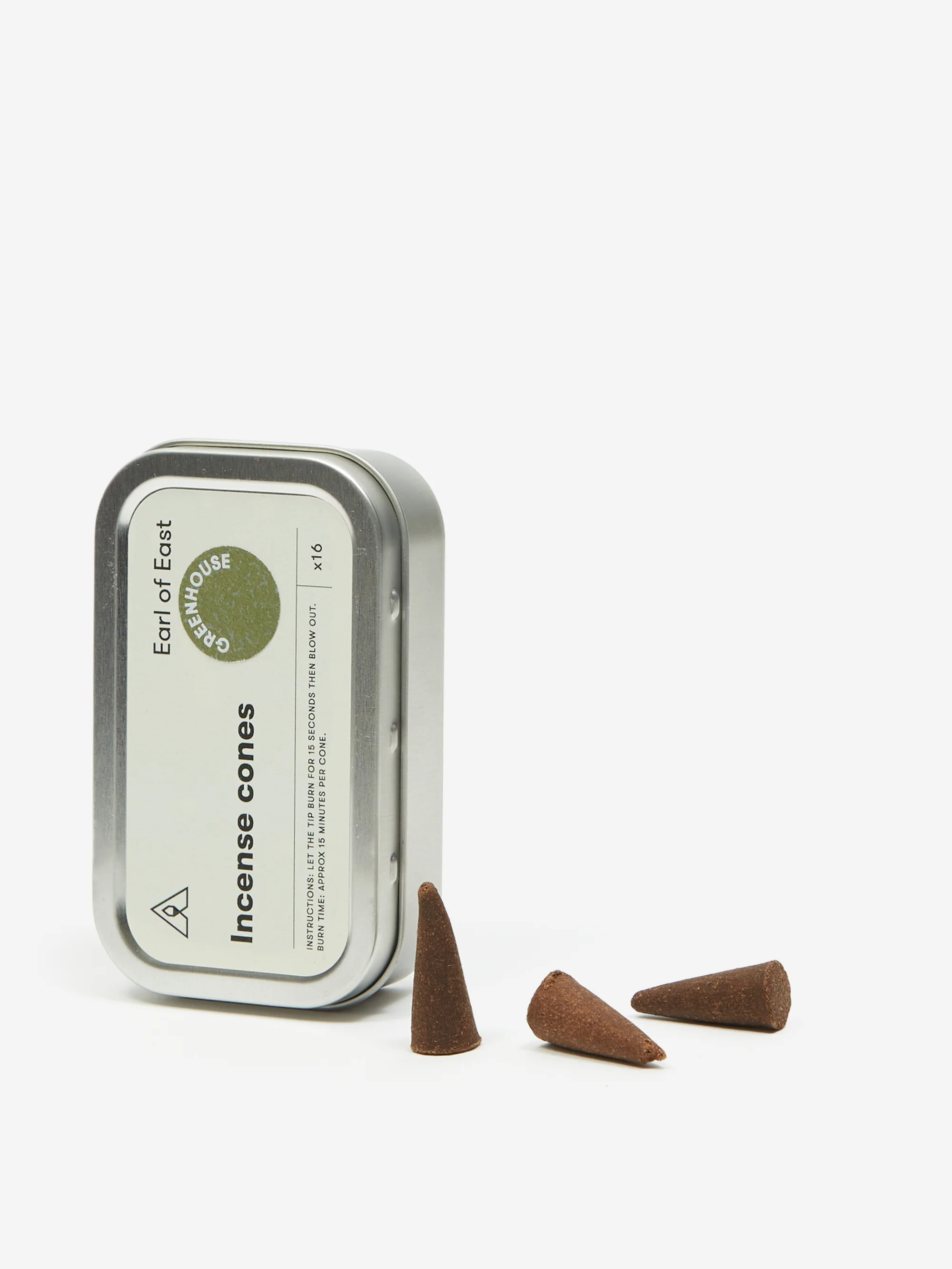 Earl of East Incense Cones - Greenhouse