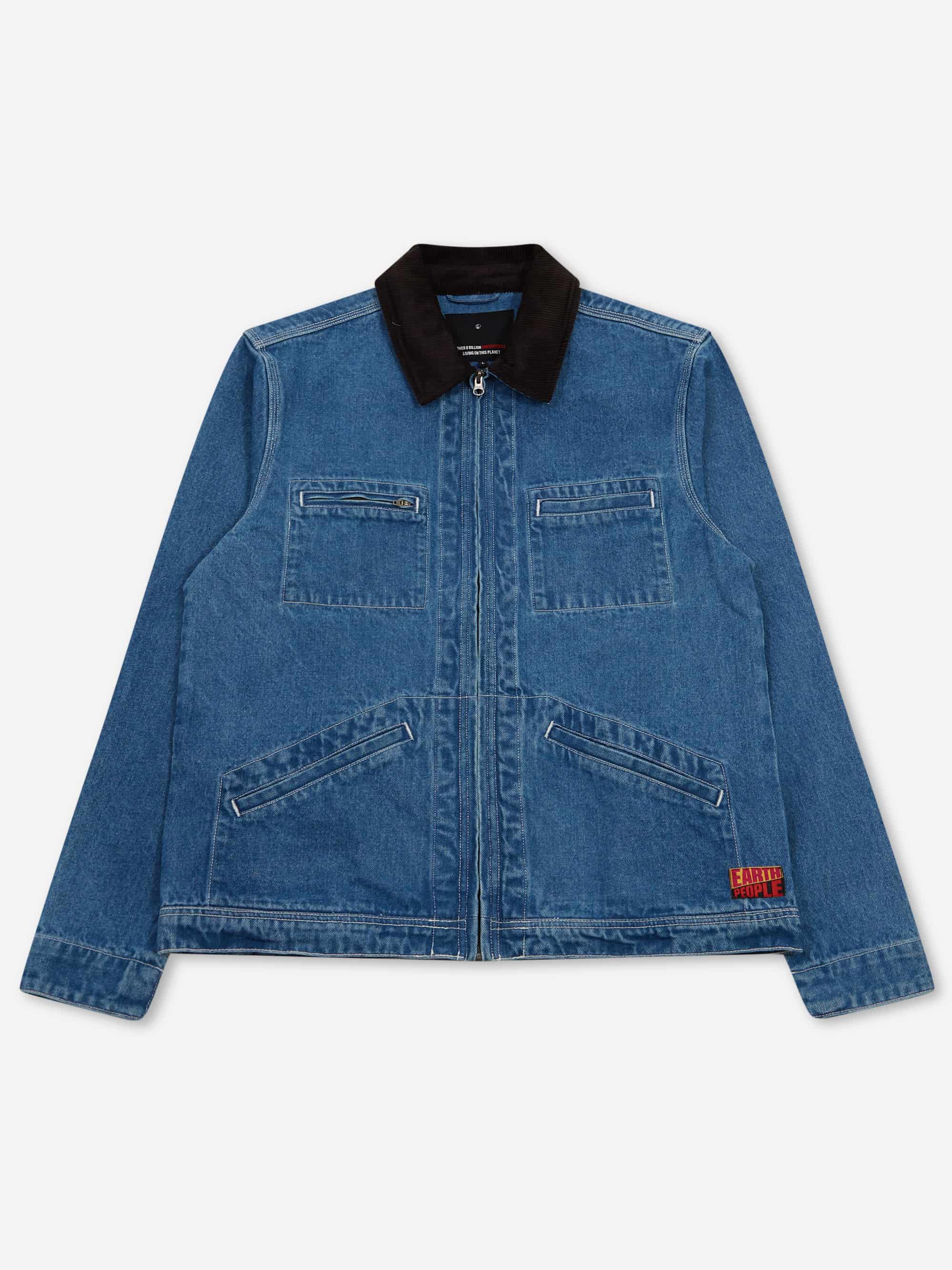 Earth People Edson Trucker - Aged Wash Blue